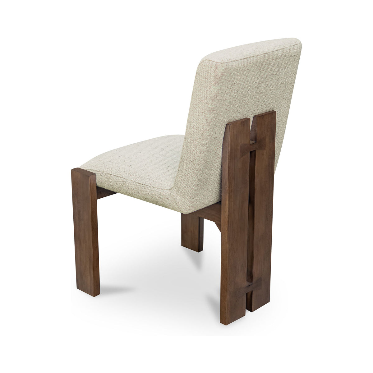 Mia - Dining Chair (Set of 2) - Beige / Dark Brown