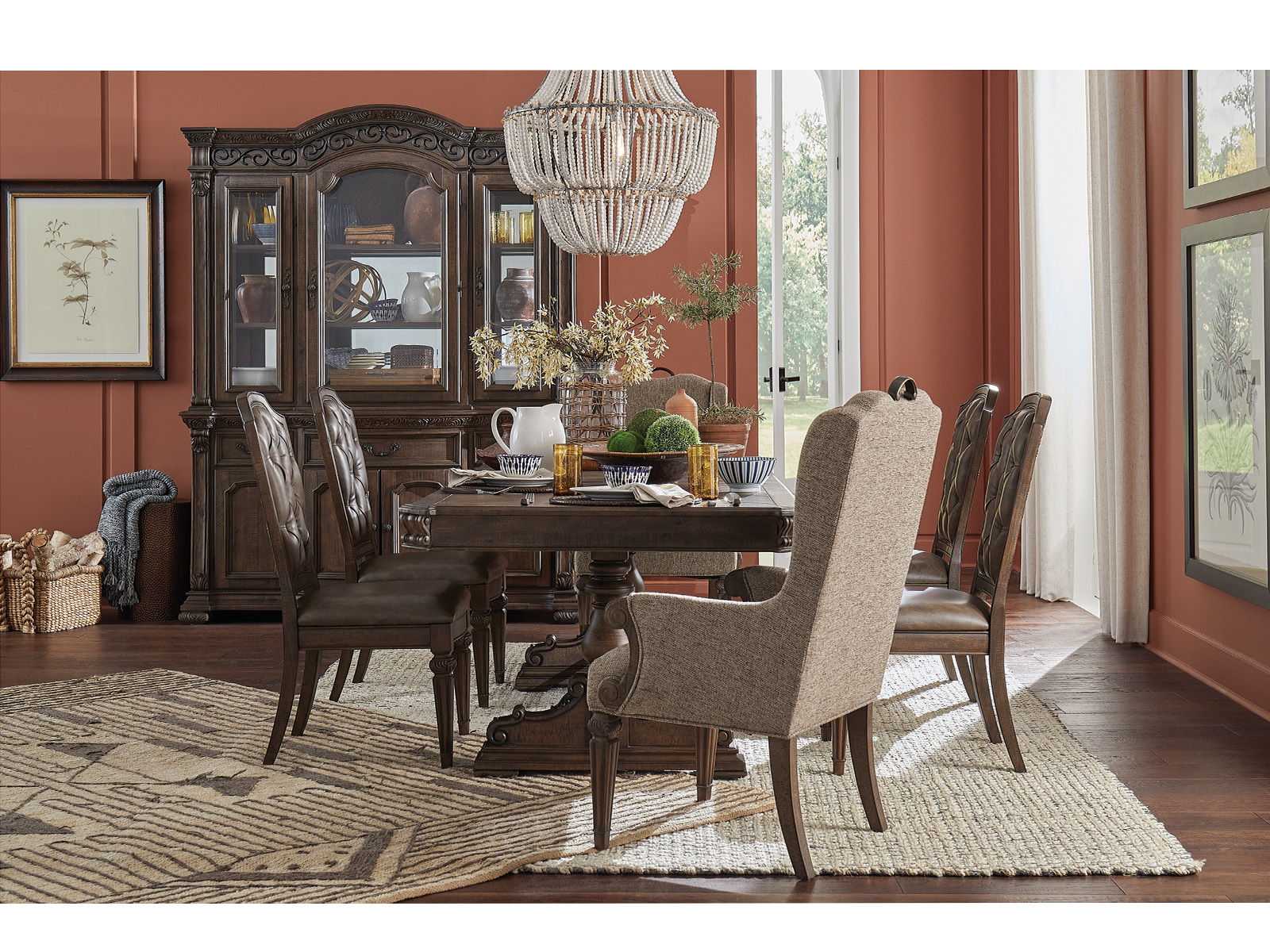 Durango - Wood Dining Side Chair With Upholstered Seat and Back (Set of 2) - Willadeene Brown