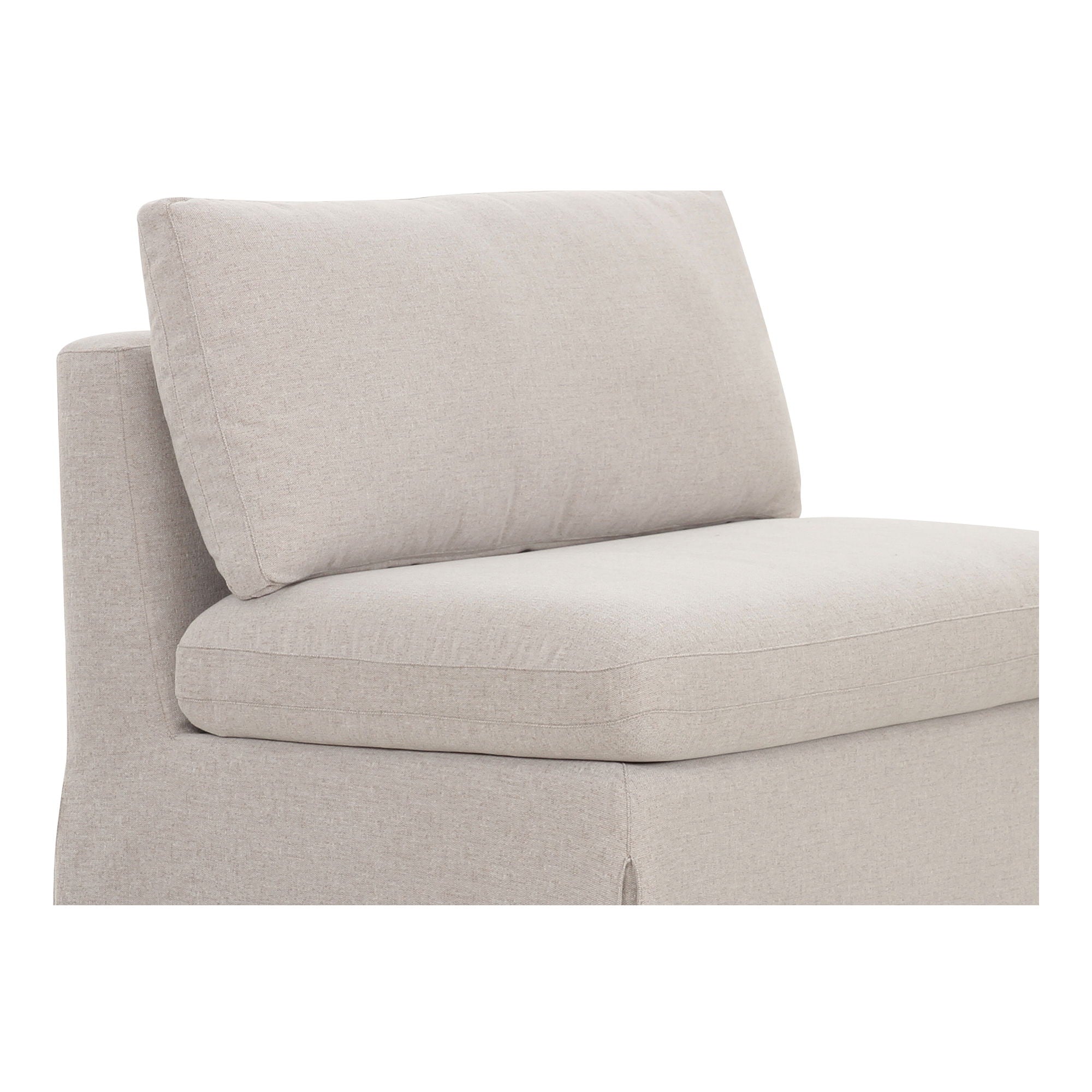 Fable - Slipcover Dining Chair And Half - Beige
