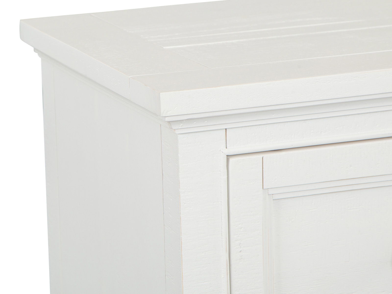 Heron Cove - Small Drawer Nightstand - Chalk White And Dovetail Grey
