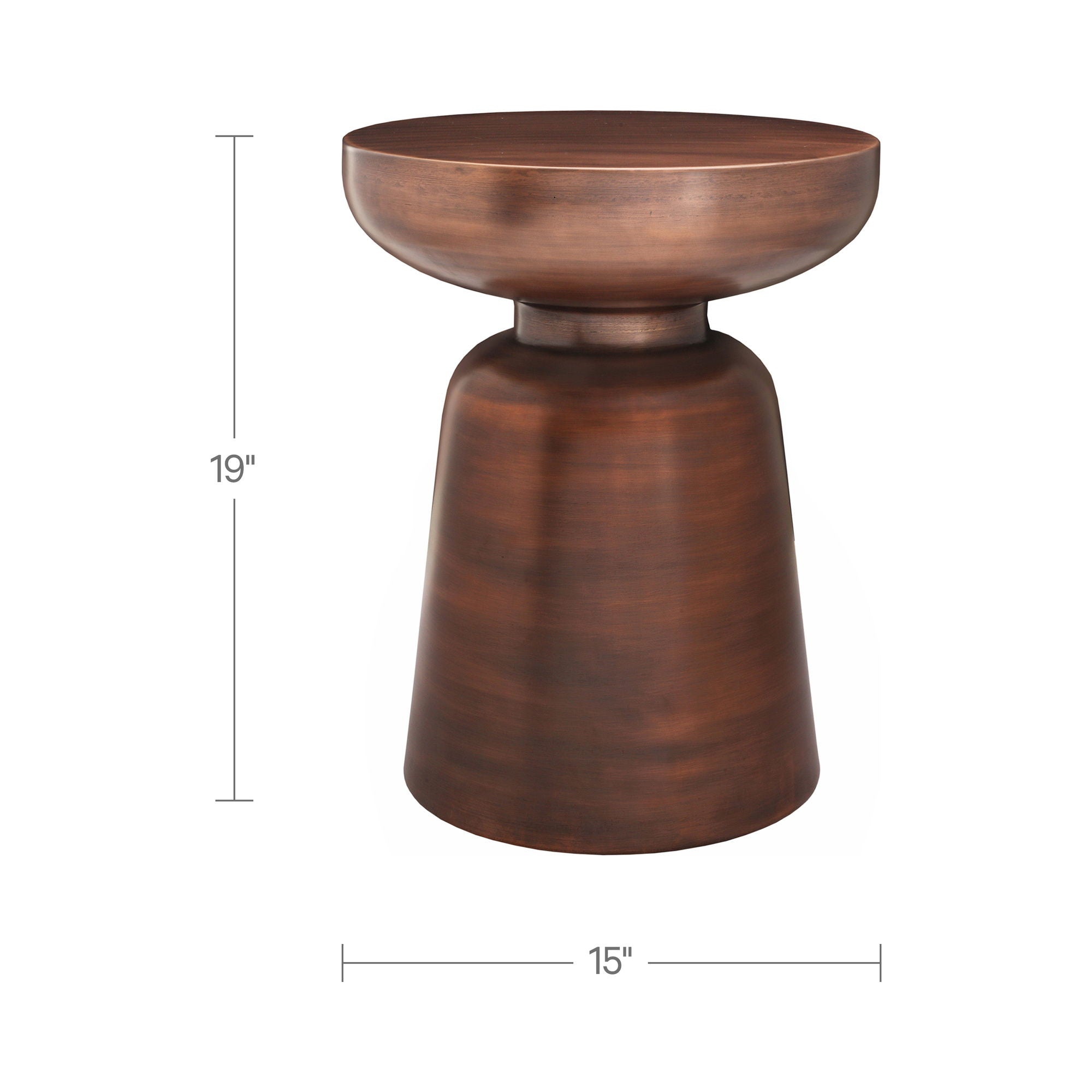 Arthur - Accent Table - Antique Copper