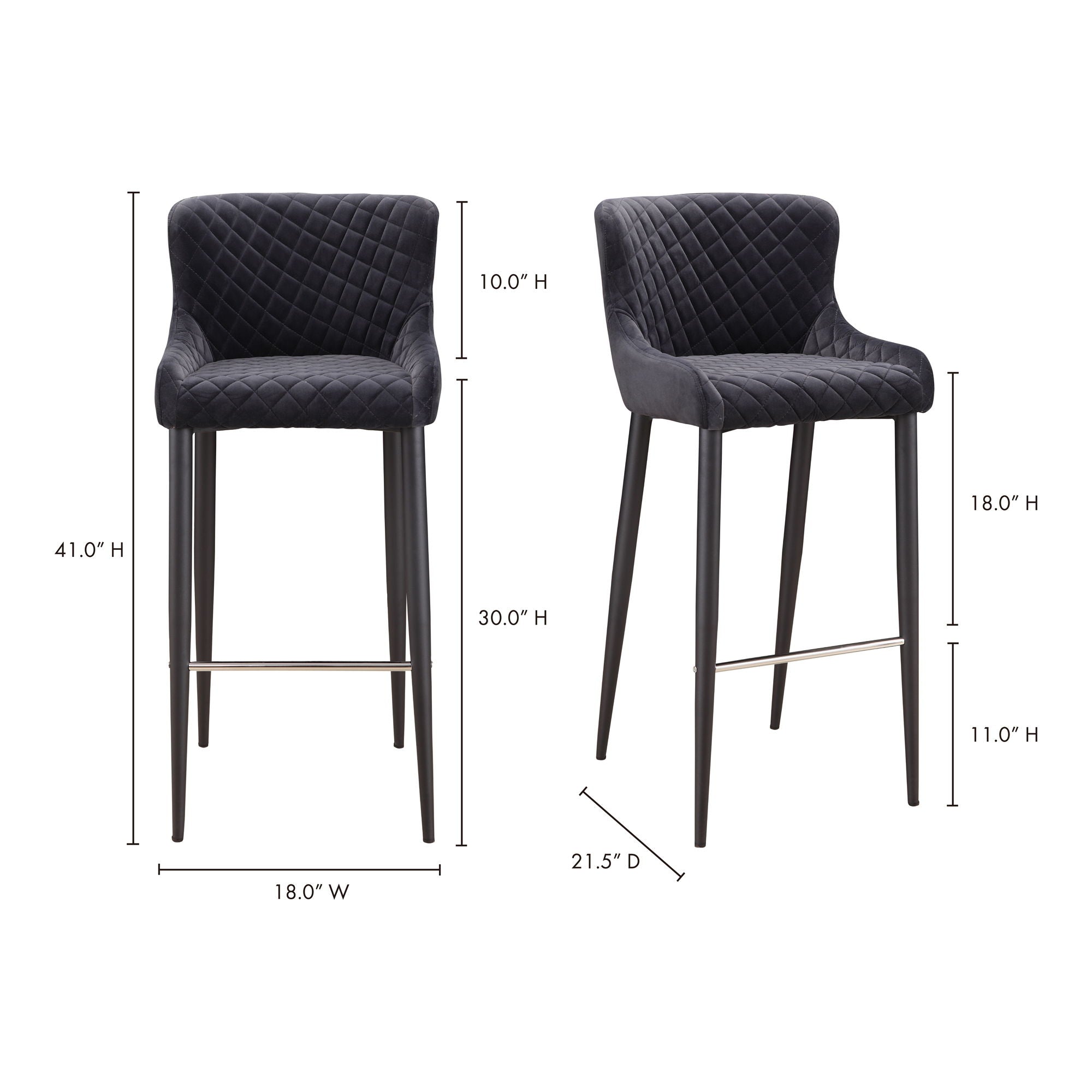 Etta - Barstool - Dark Gray