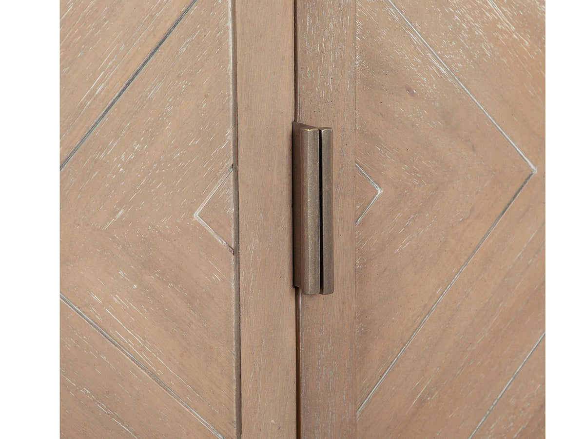 Ainsley - Display Cabinet - Cerused Khaki