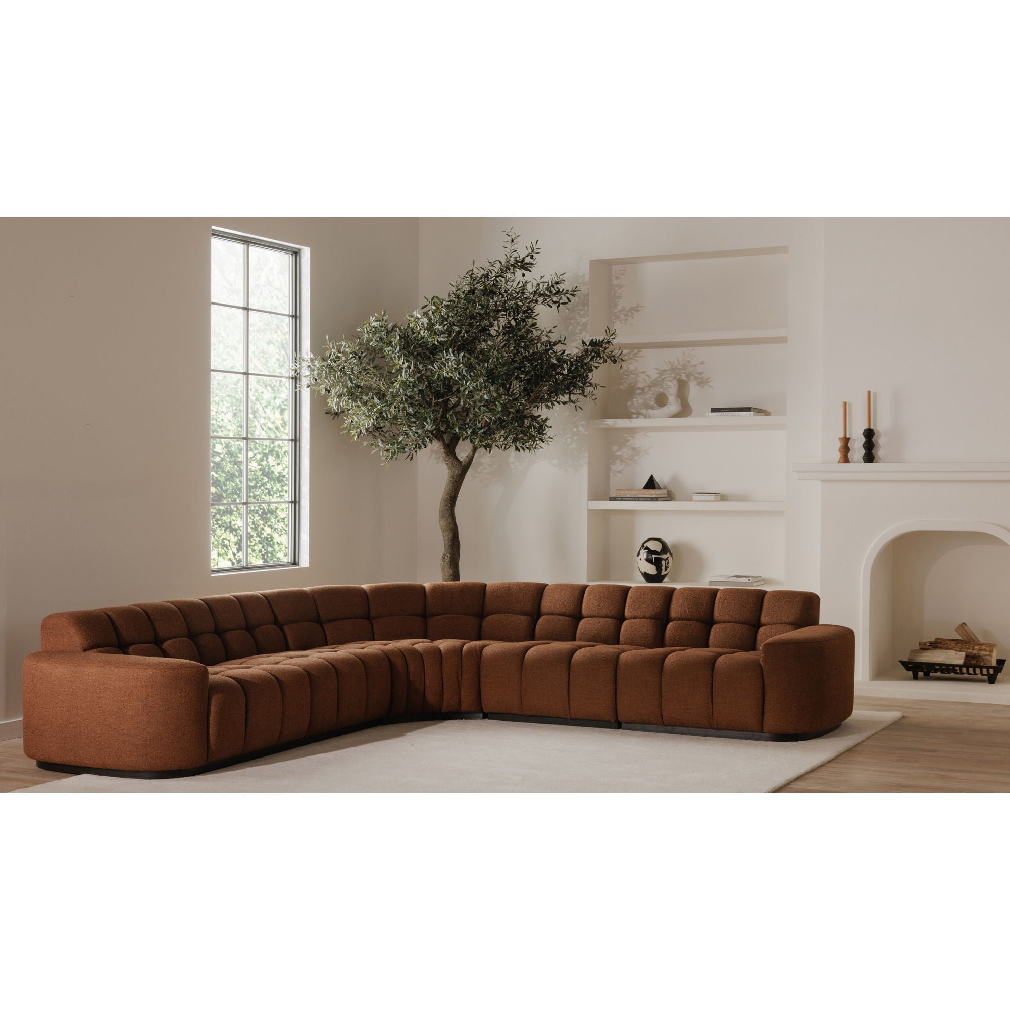 Roman - L-Shaped Sectional - Red