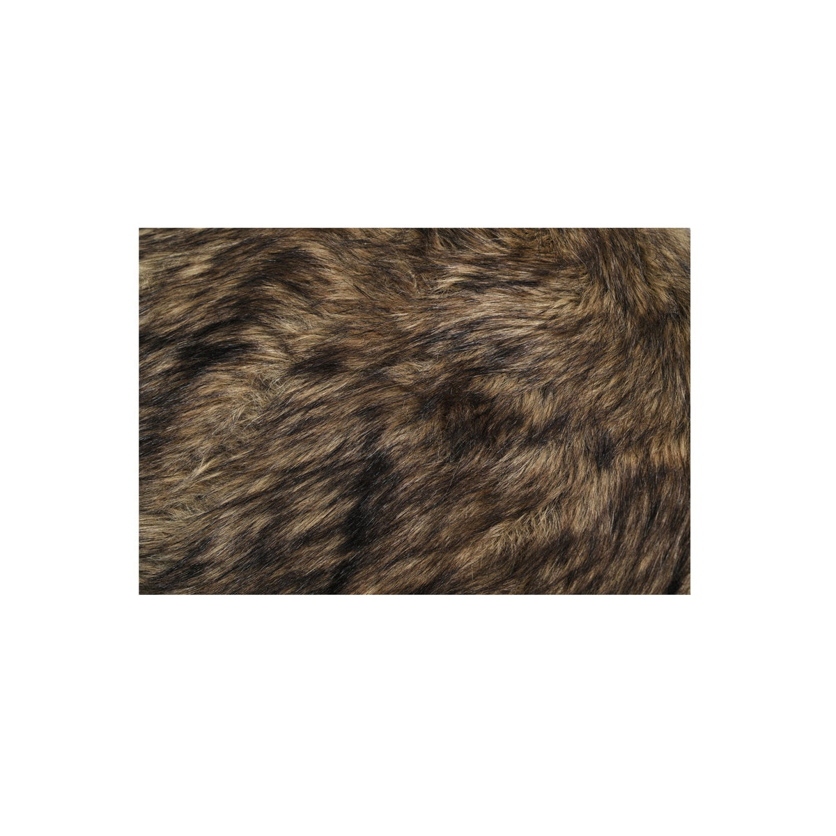 Serge - Ottoman Faux Fur - Brown