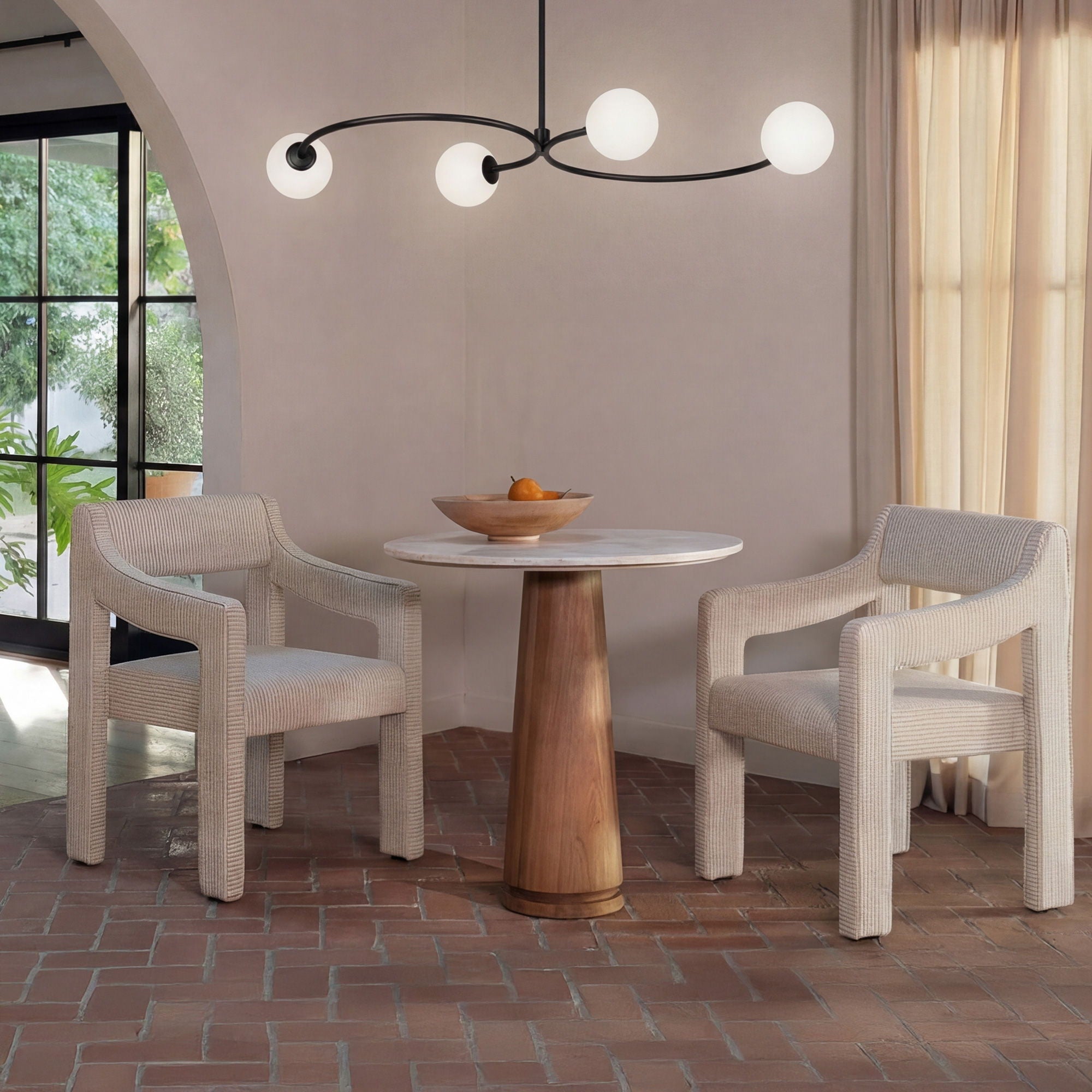 Cedric - Pendant Lamp - White / Black