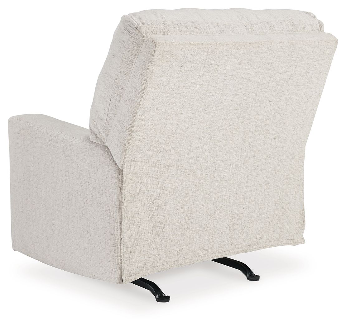 Rannis - Snow - Rocker Recliner - Fabric