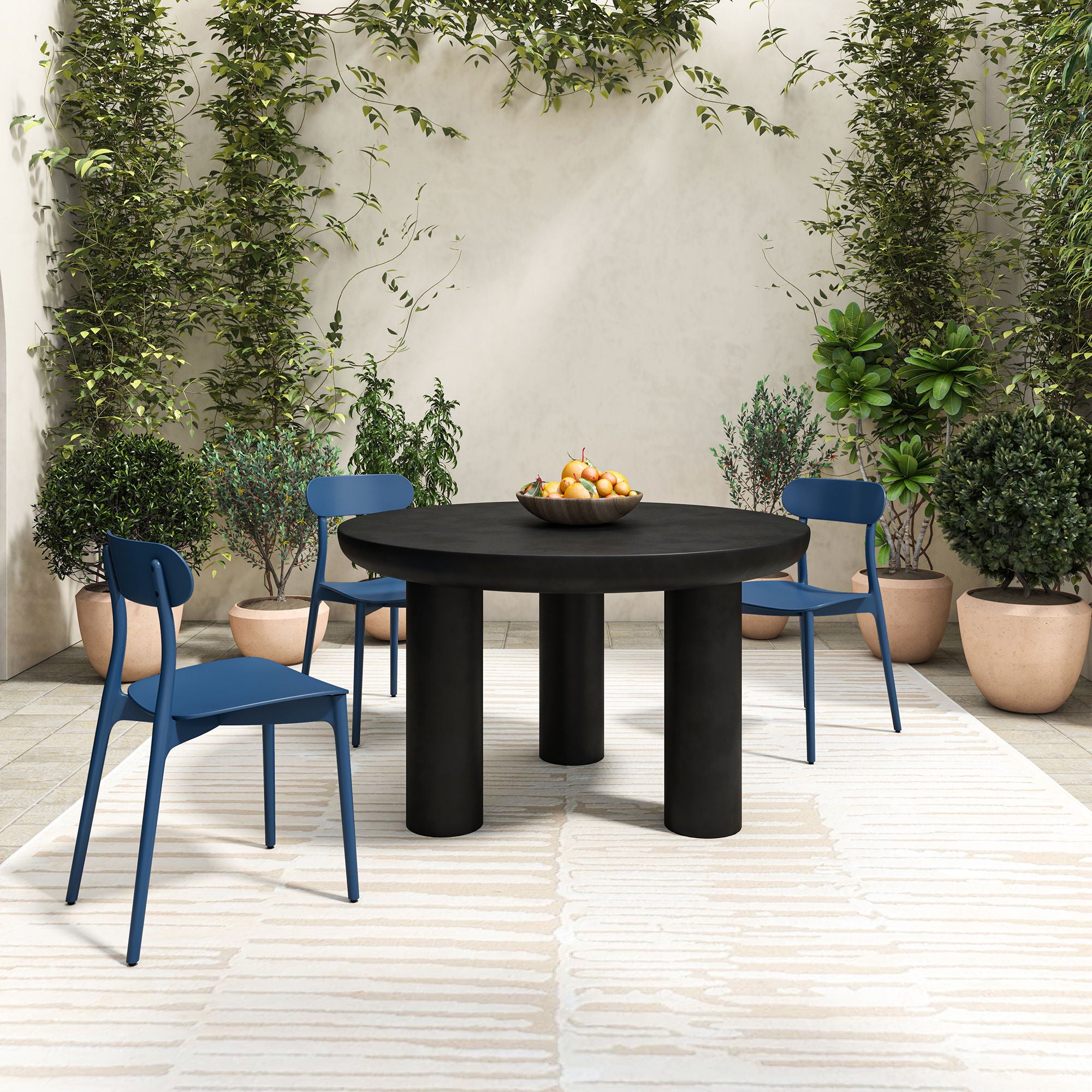 Kent - Outdoor Dining Chair (Set of 2) - Navy