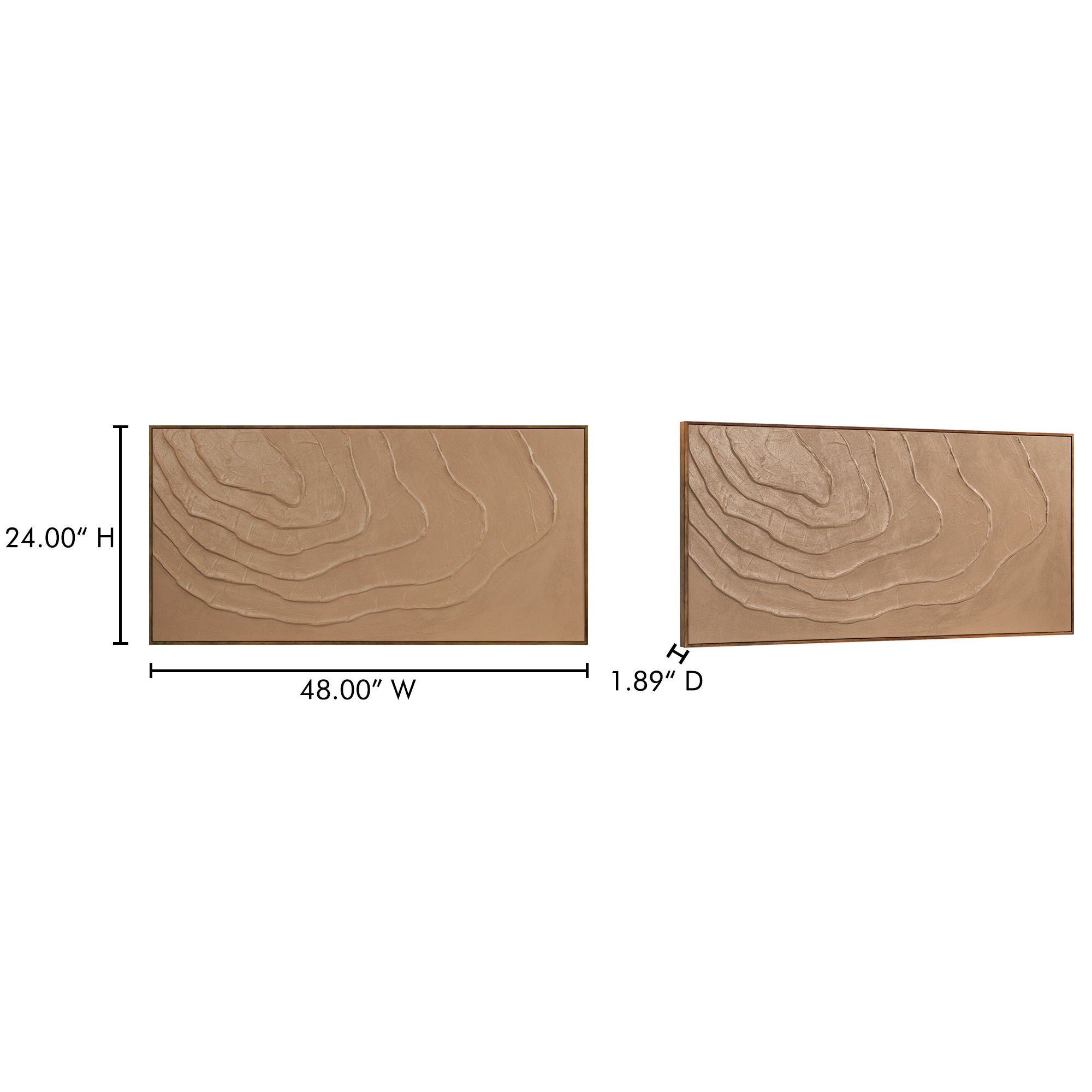 Umbria - Framed Painting - Light Brown