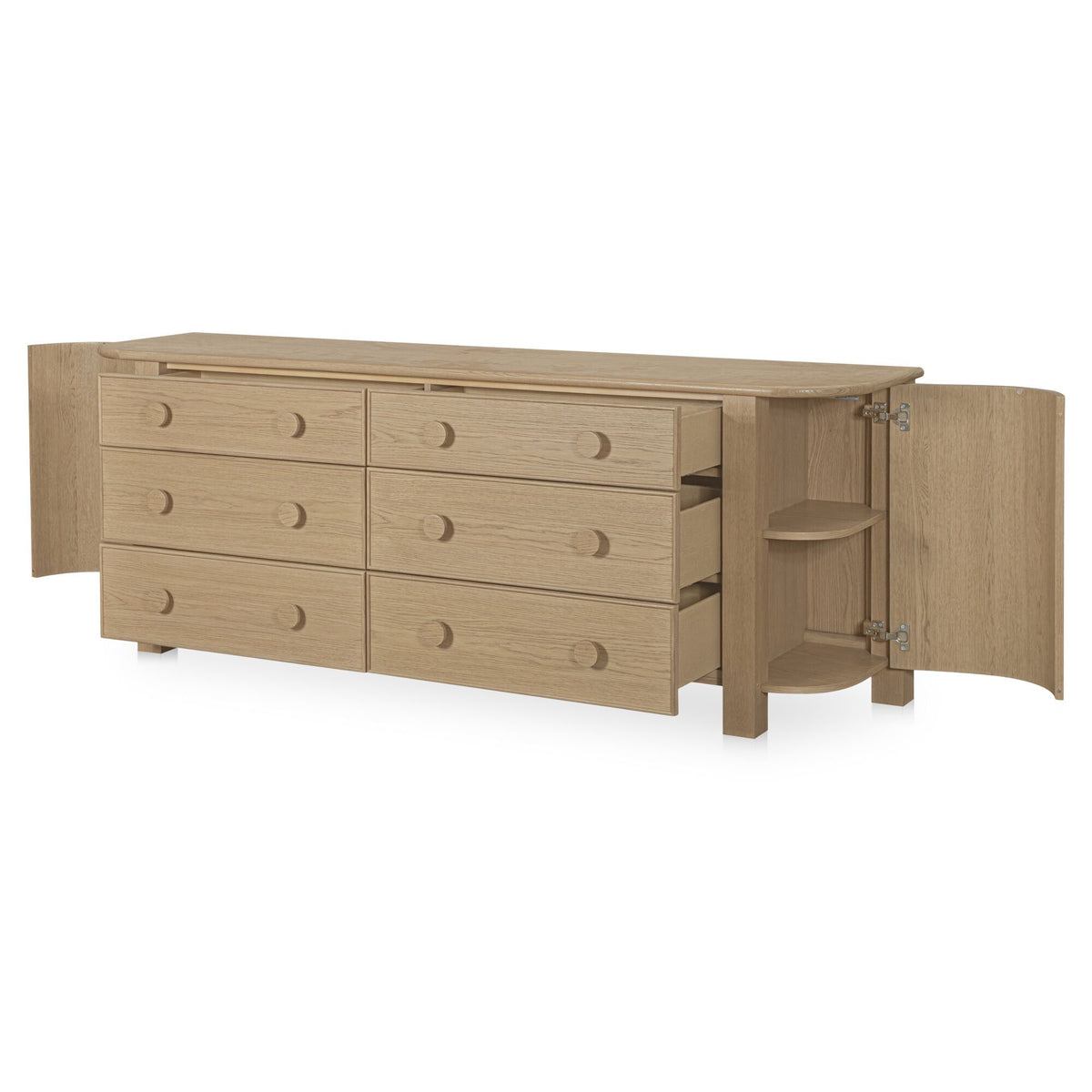 Loren - 6 Drawer Dresser - Natural