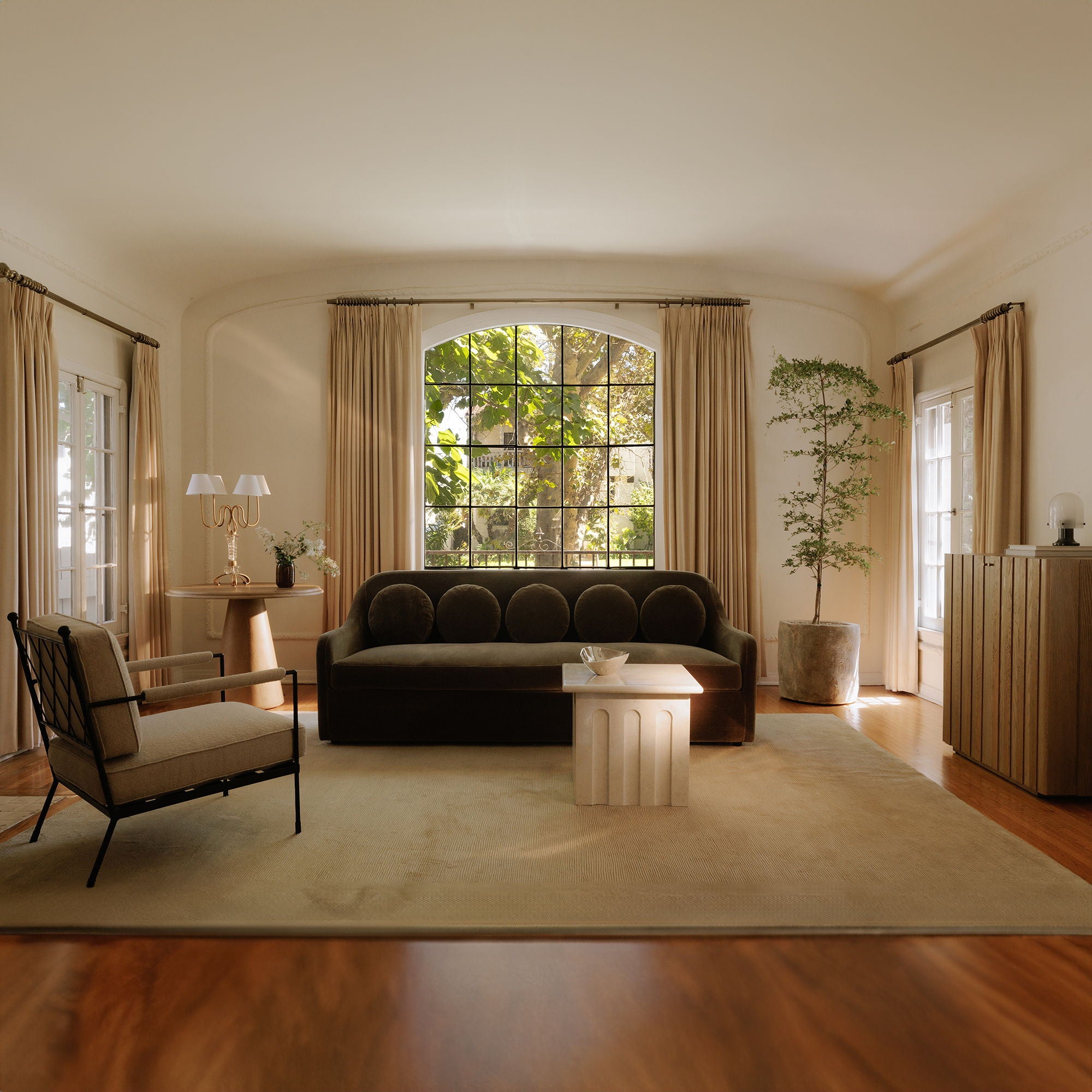 Forum - Side Table - Cream