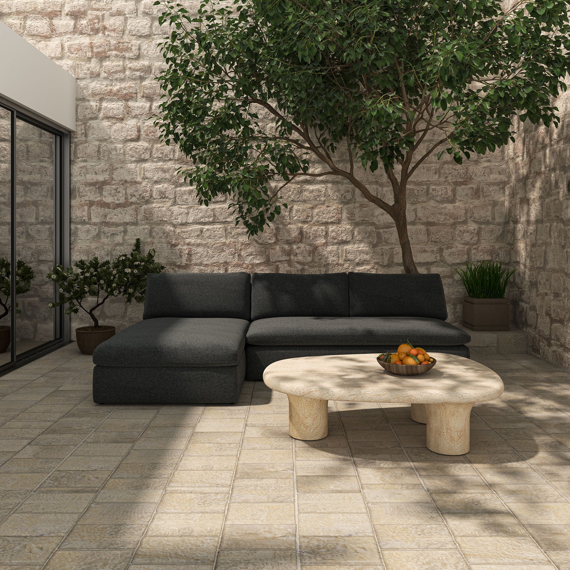 Warby - Outdoor Coffee Table - Beige