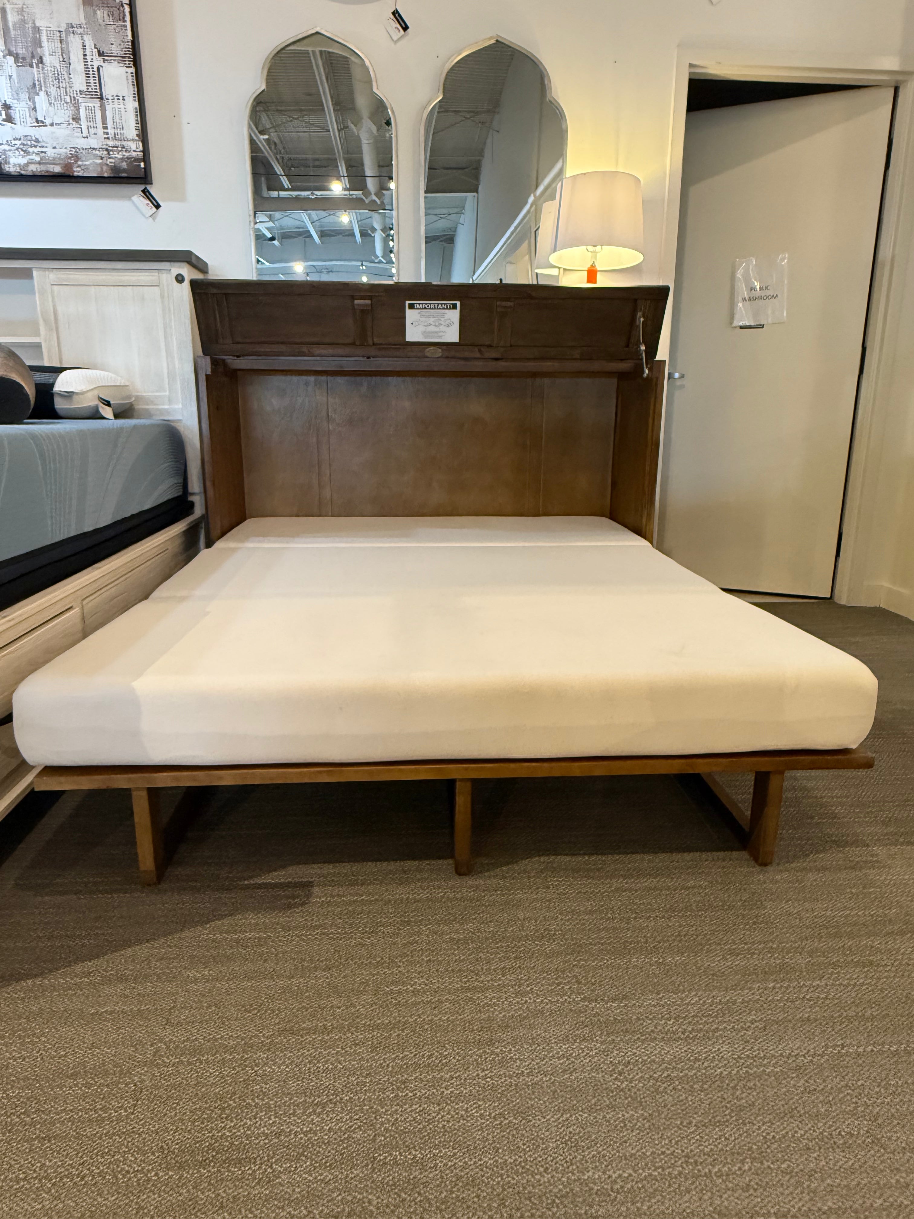 Tuscany Sleep Chest with Queen Mattress – Brushed Acacia