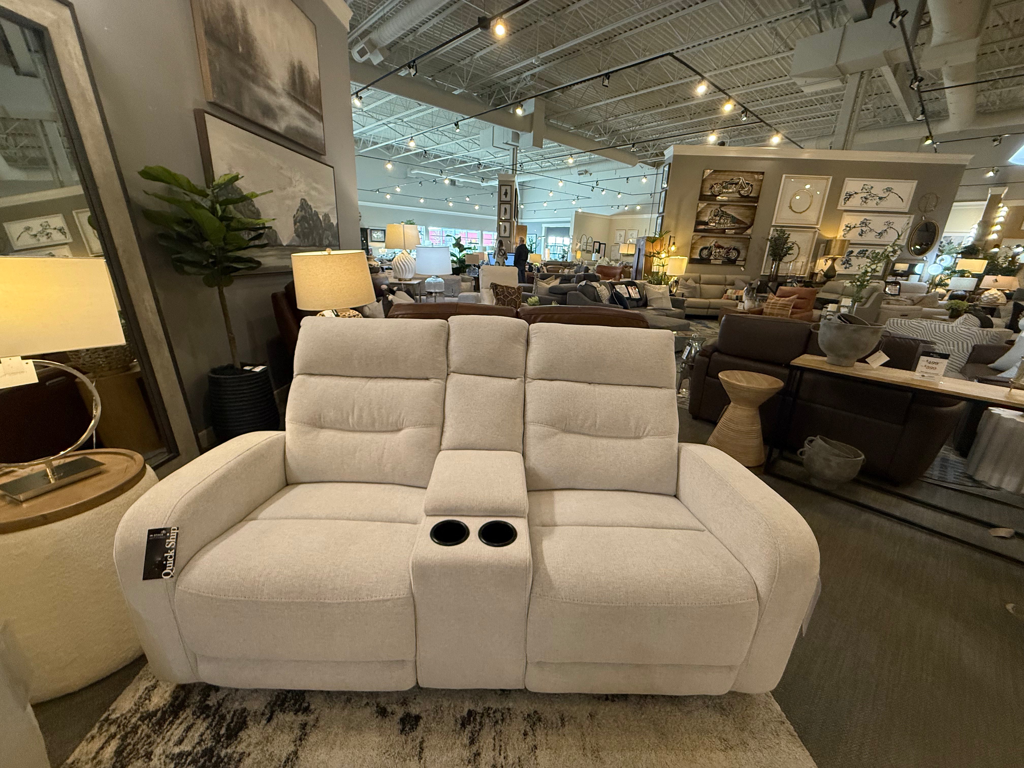Kai power dual reclining loveseat w/console