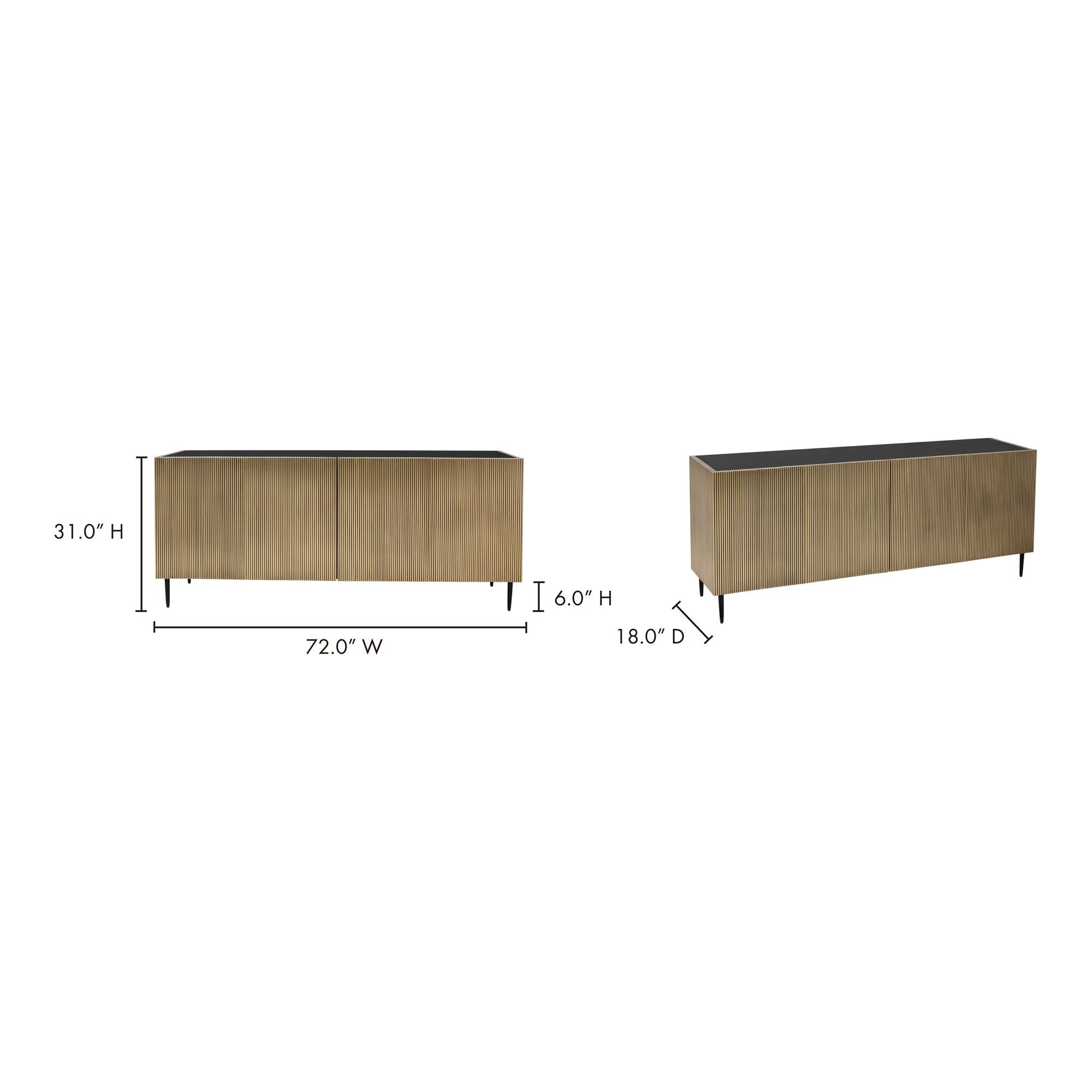 Brogan - Sideboard - Dark Brown