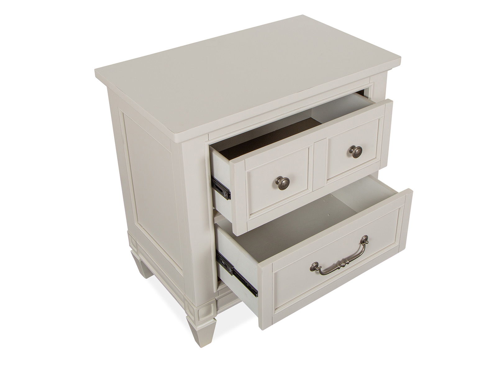 Willowbrook - Drawer Nightstand - Egg Shell White With Slight Rub Through