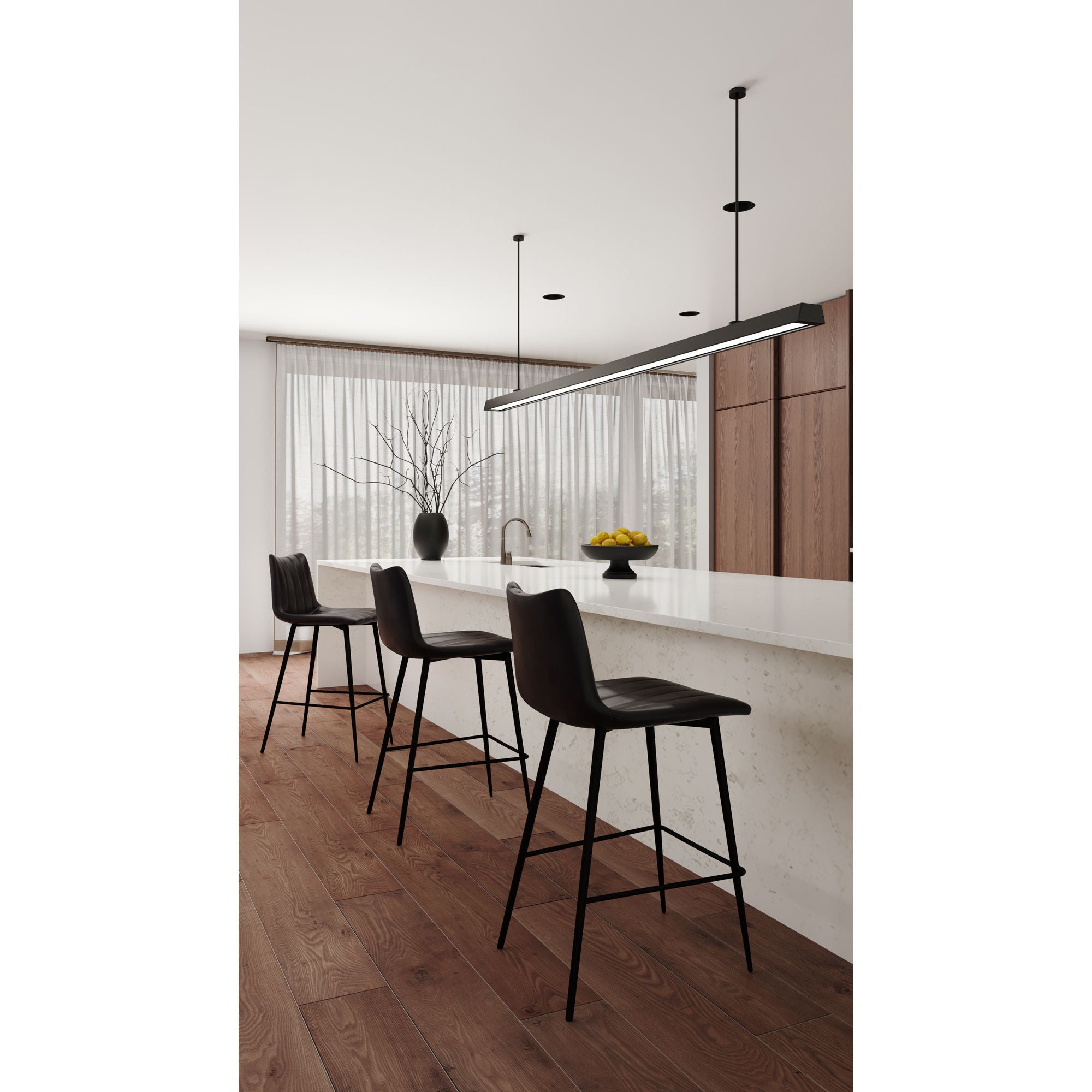 Alibi - Counter Stool (Set of 2) - Matte Black