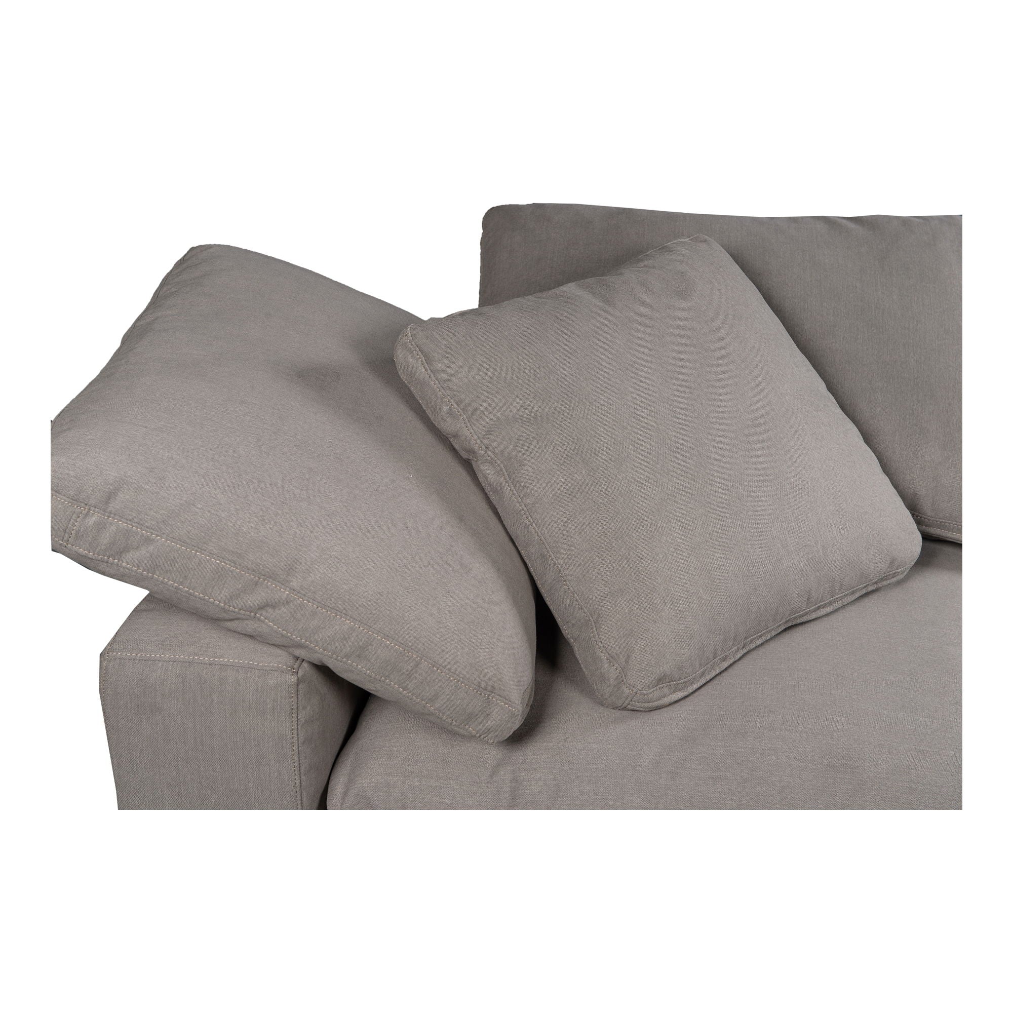 Terra - Condo Corner Chair Livesmart Fabric - Light Gray
