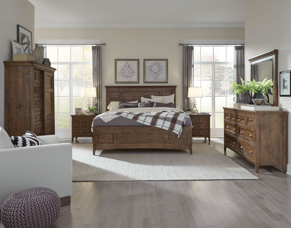 Bay Creek - Complete Panel Bed With Storage Rails