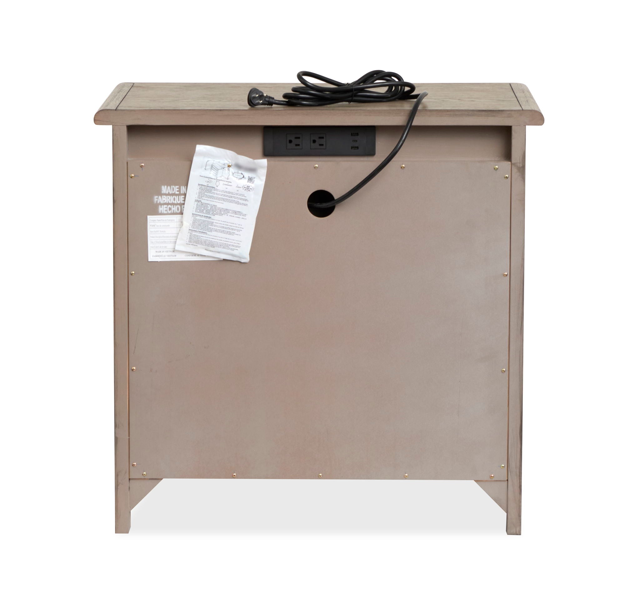 Claremont - Drawer Nightstand - Smokey Taupe