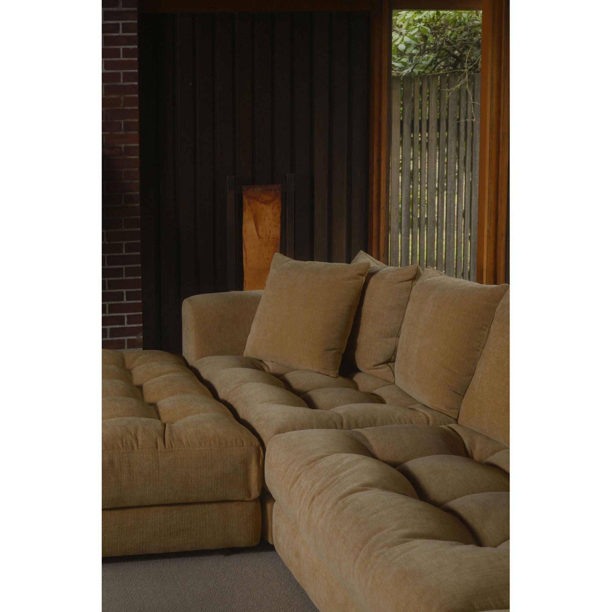Davie - Right Arm Facing Chair - Golden Yellow