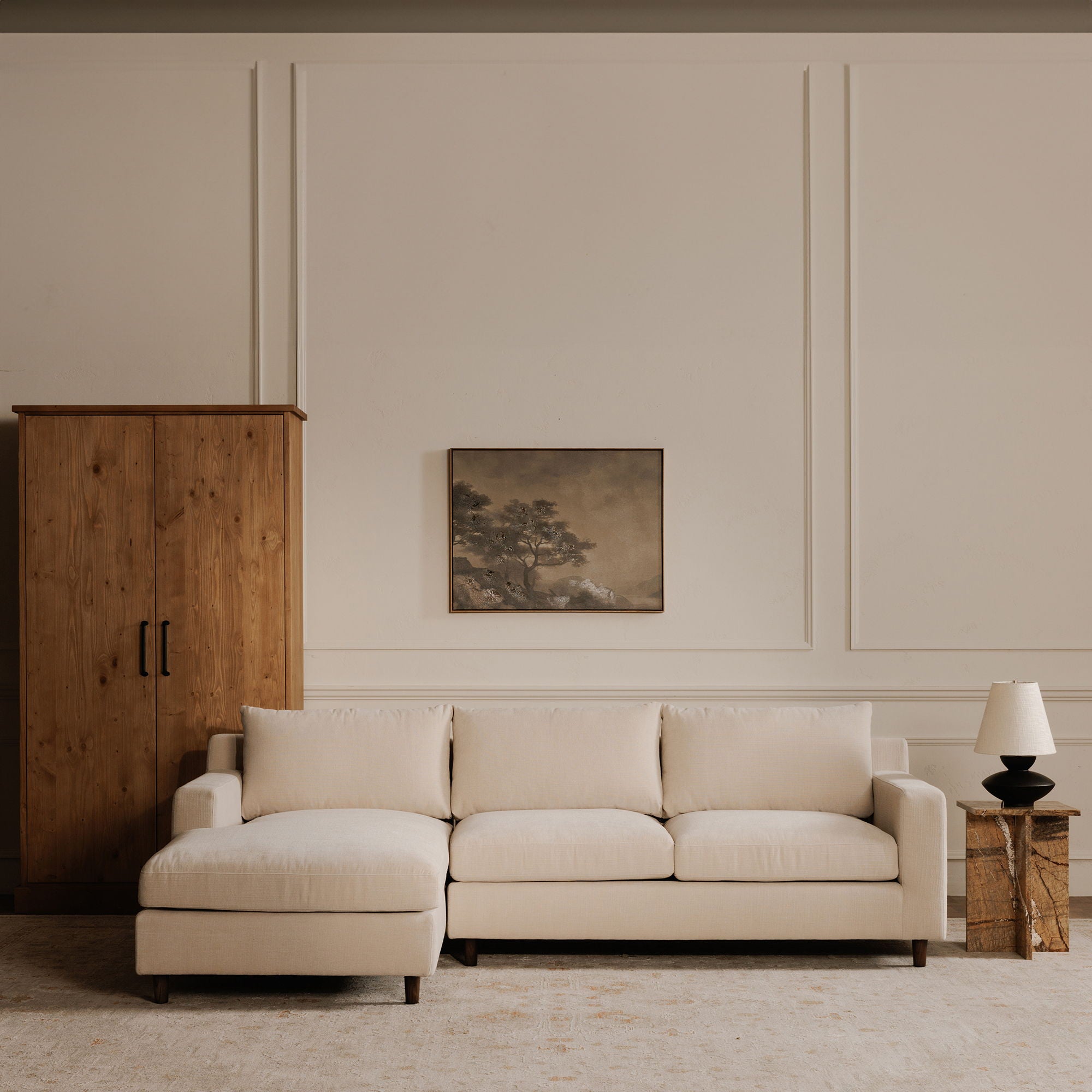 Hutton - Left Sectional - Beige