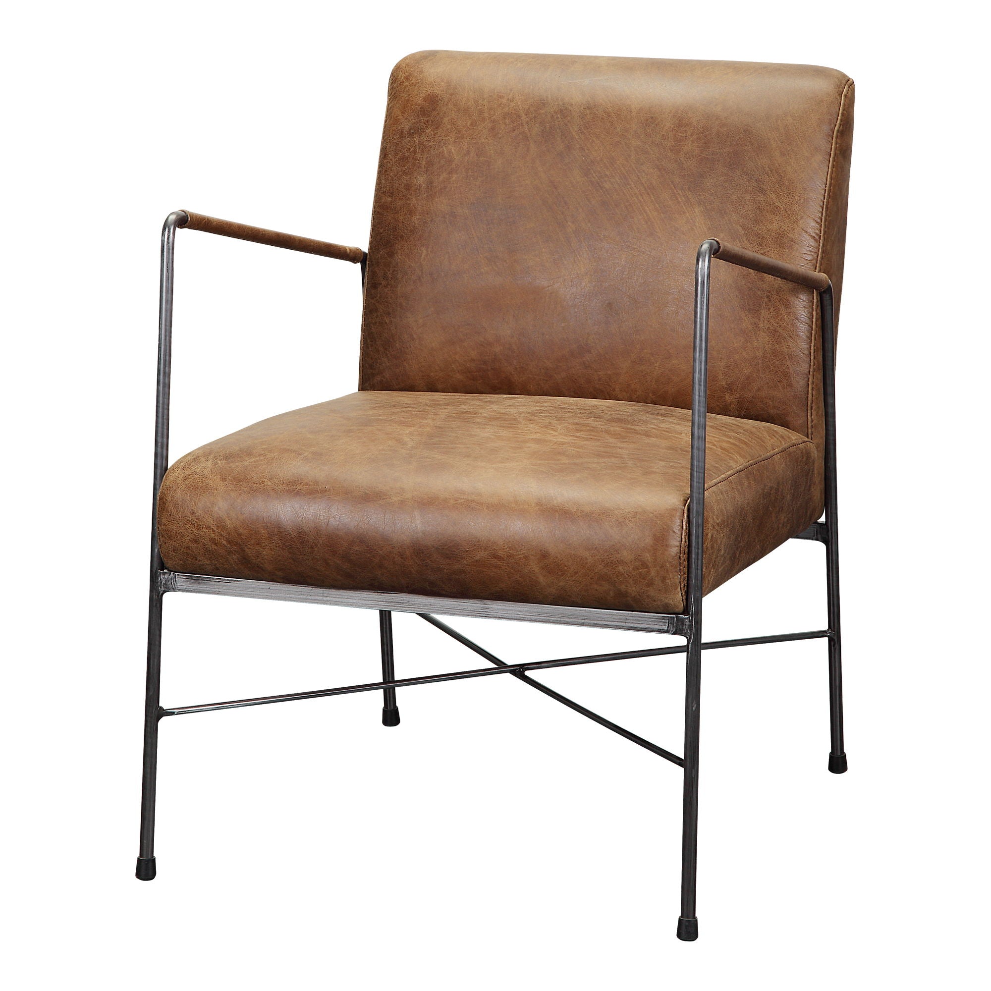 Dagwood - Leather Armchair - Light Brown