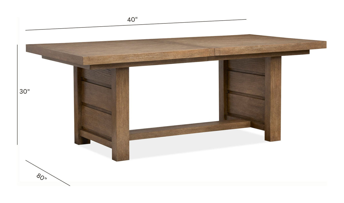 Plum Creek - Extendable Trestle Dining Table
