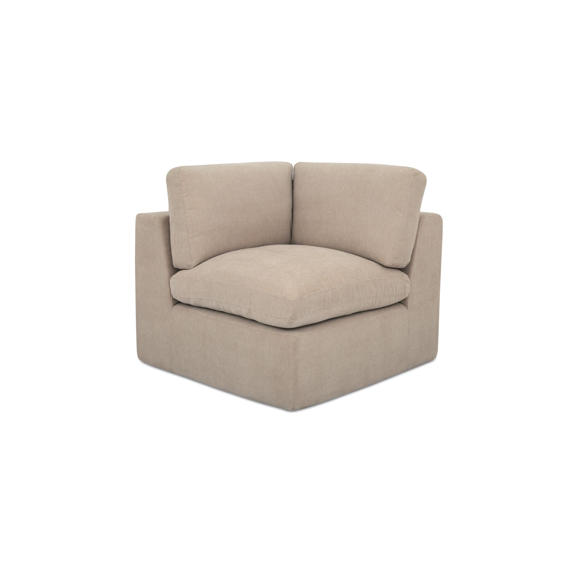 Cates - Corner Chair - Pebble