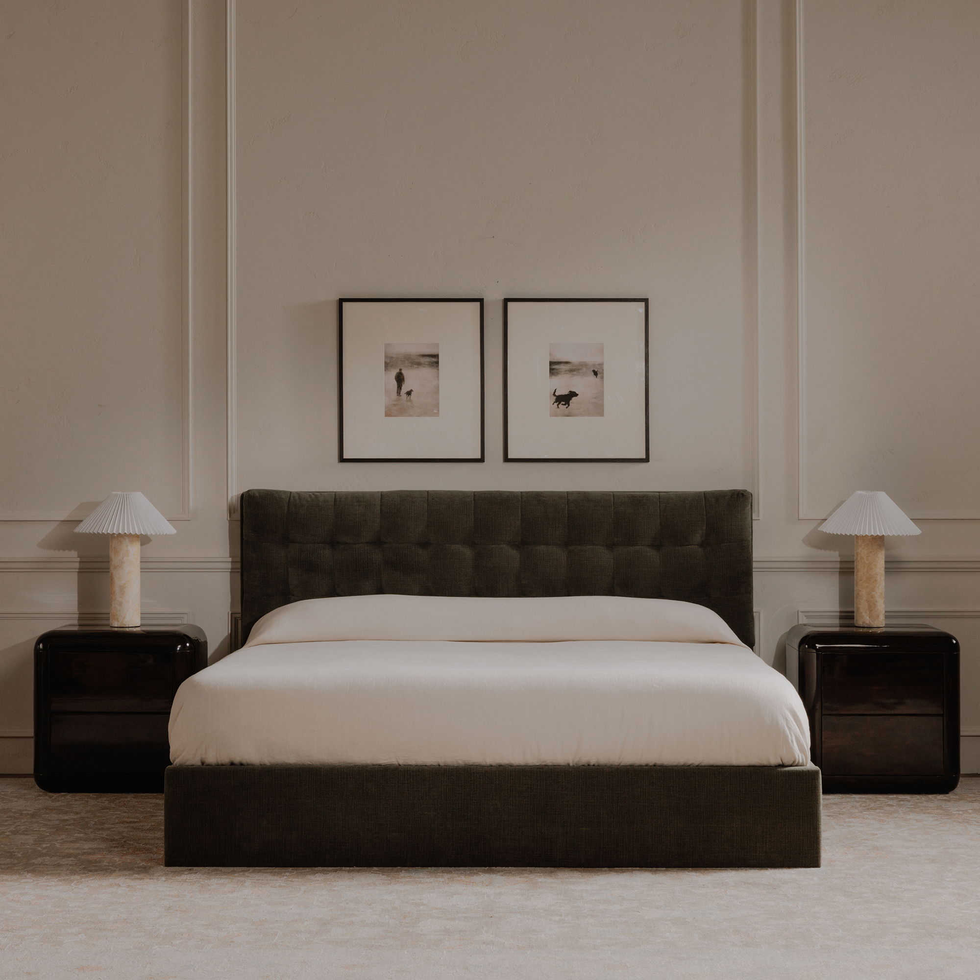 Strand - Framed Print - Beige