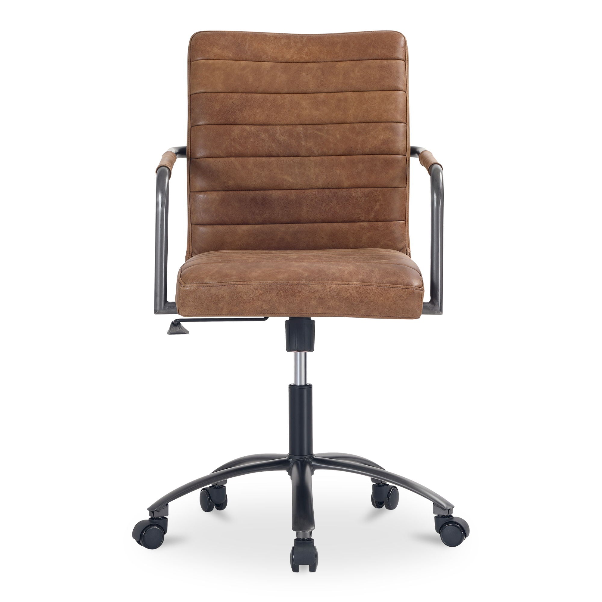 Roy - Open Road Leather Office Chair - Brown
