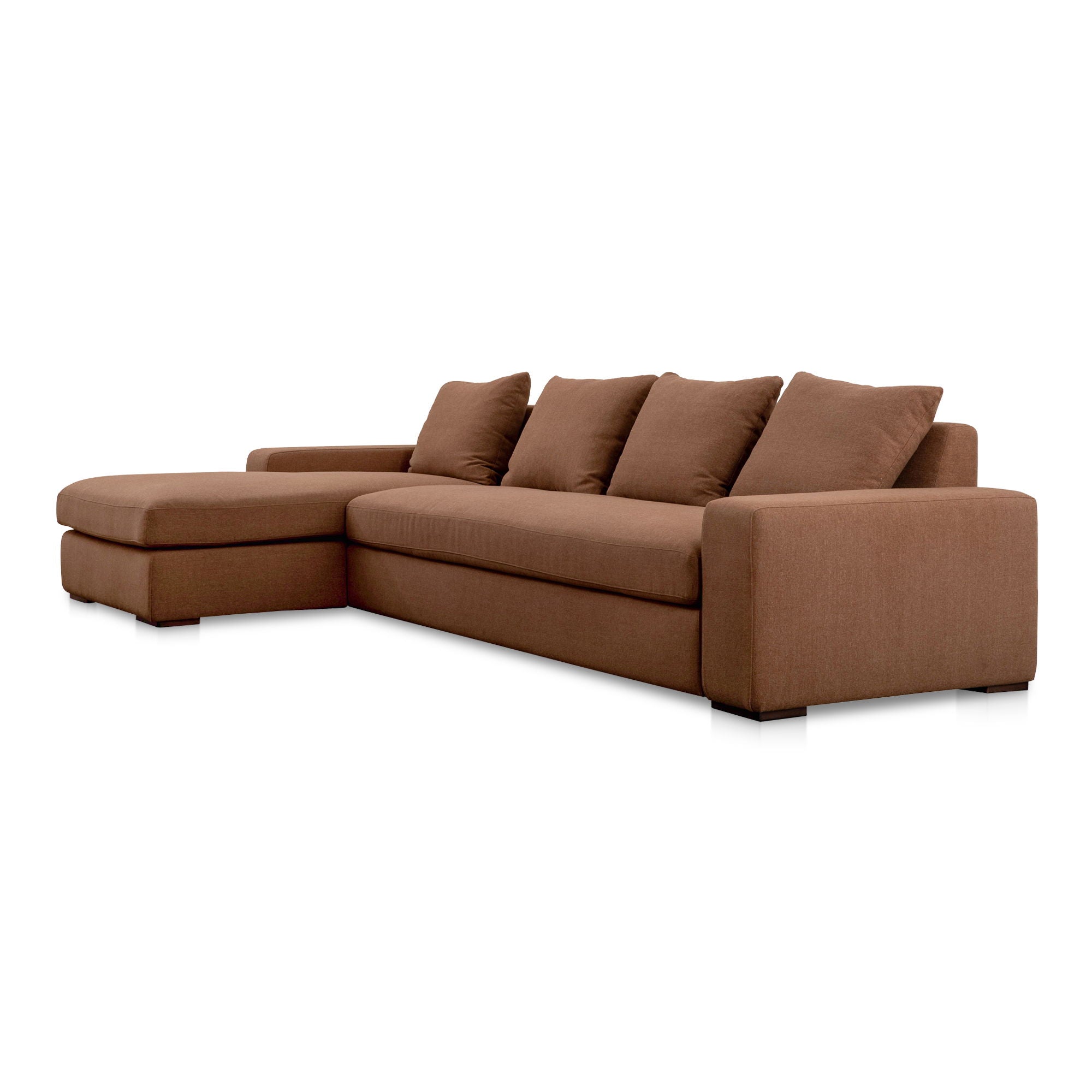 Thomas - Left Sectional - Rust