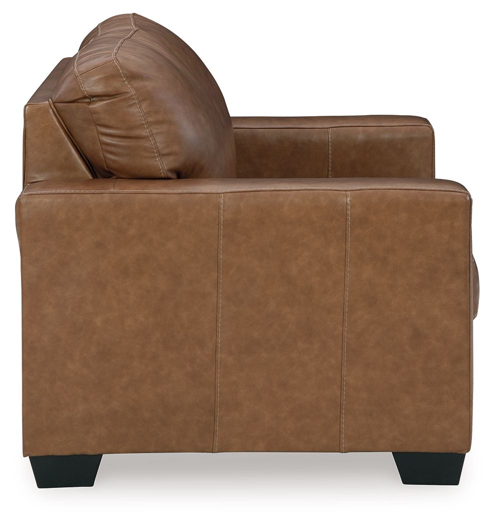 Bolsena - Loveseat - Leather Match - Caramel