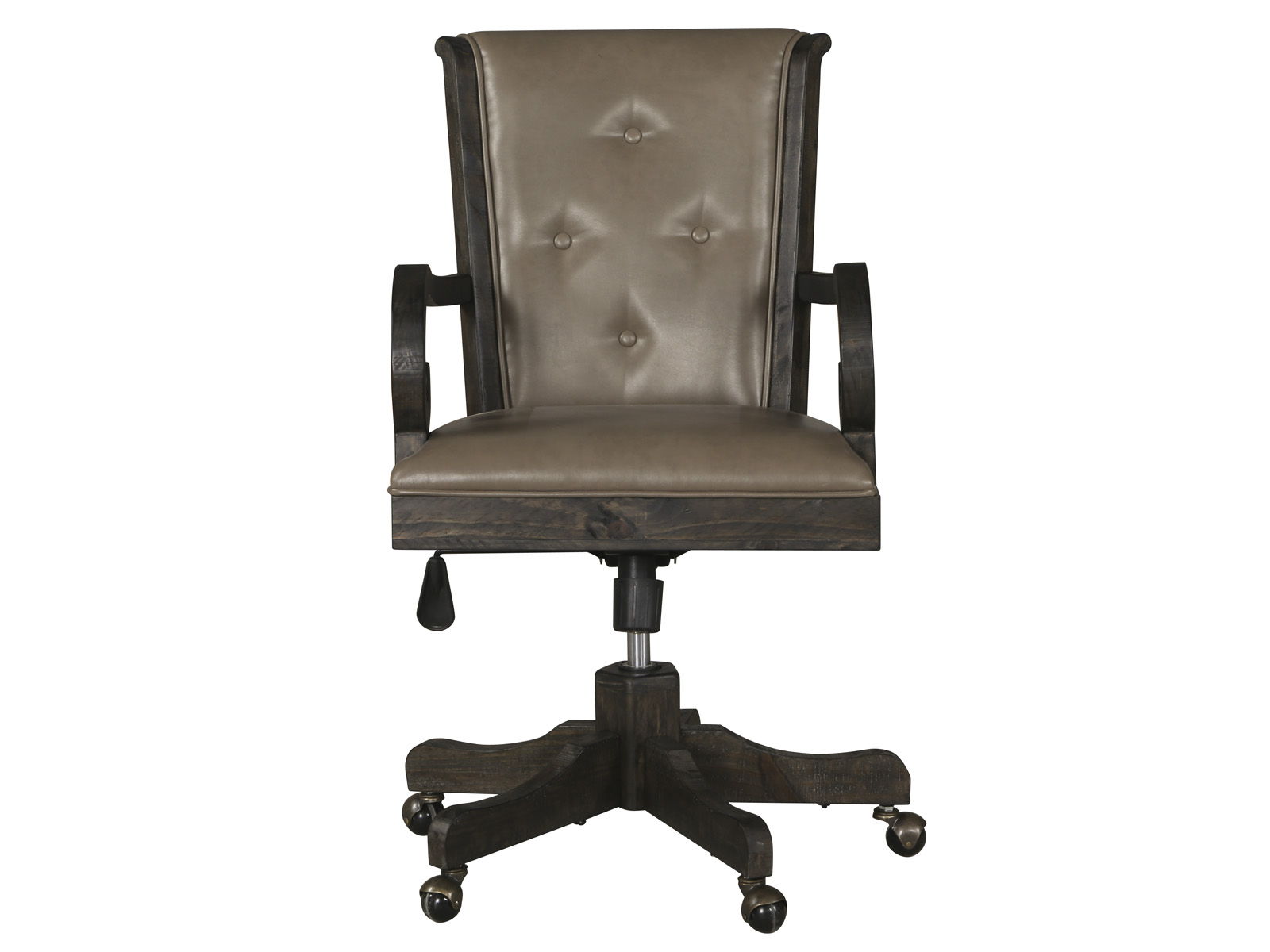 Bellamy - Fully Upholstered Desk Chair - Peppercorn