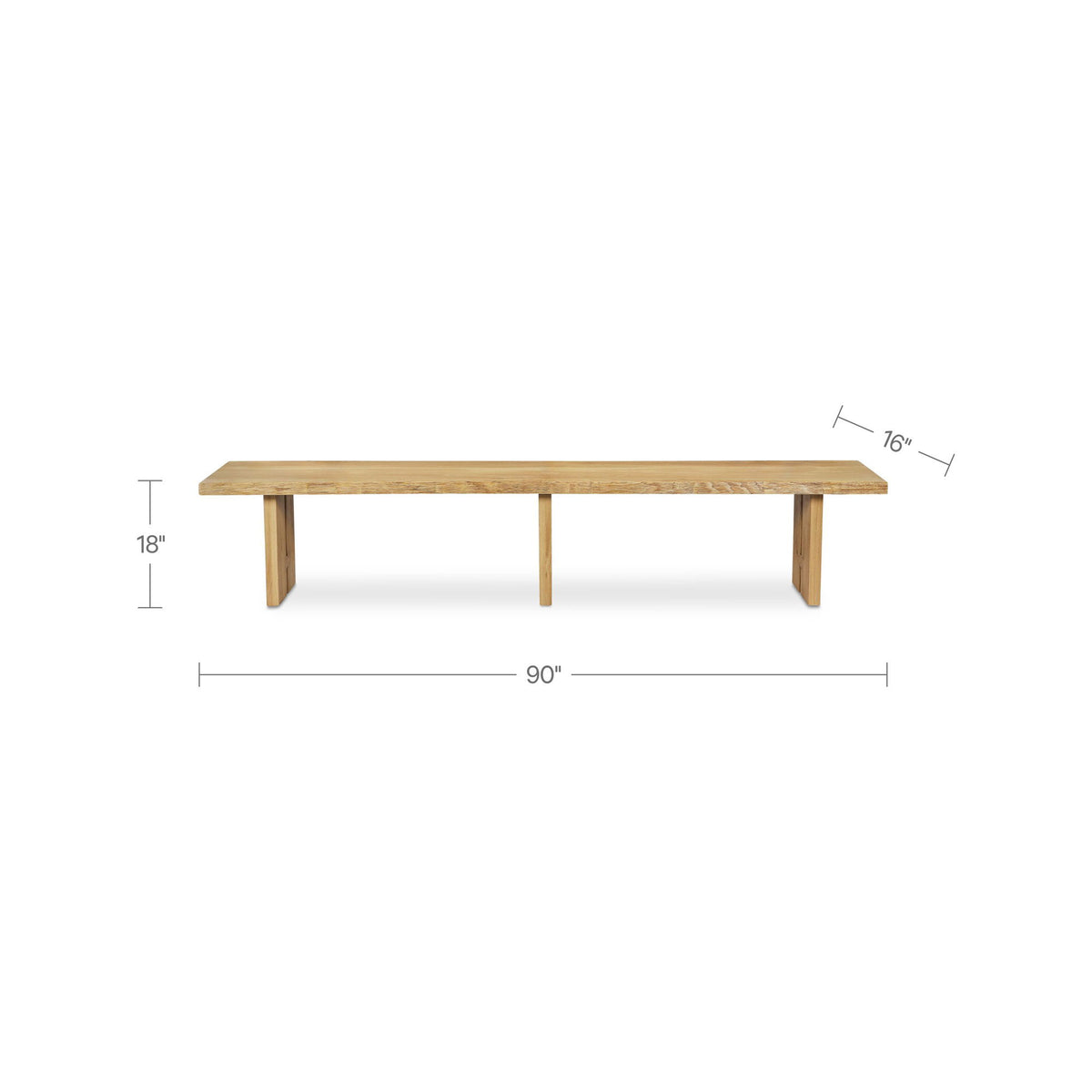 Tessa - Dining Bench - Natural