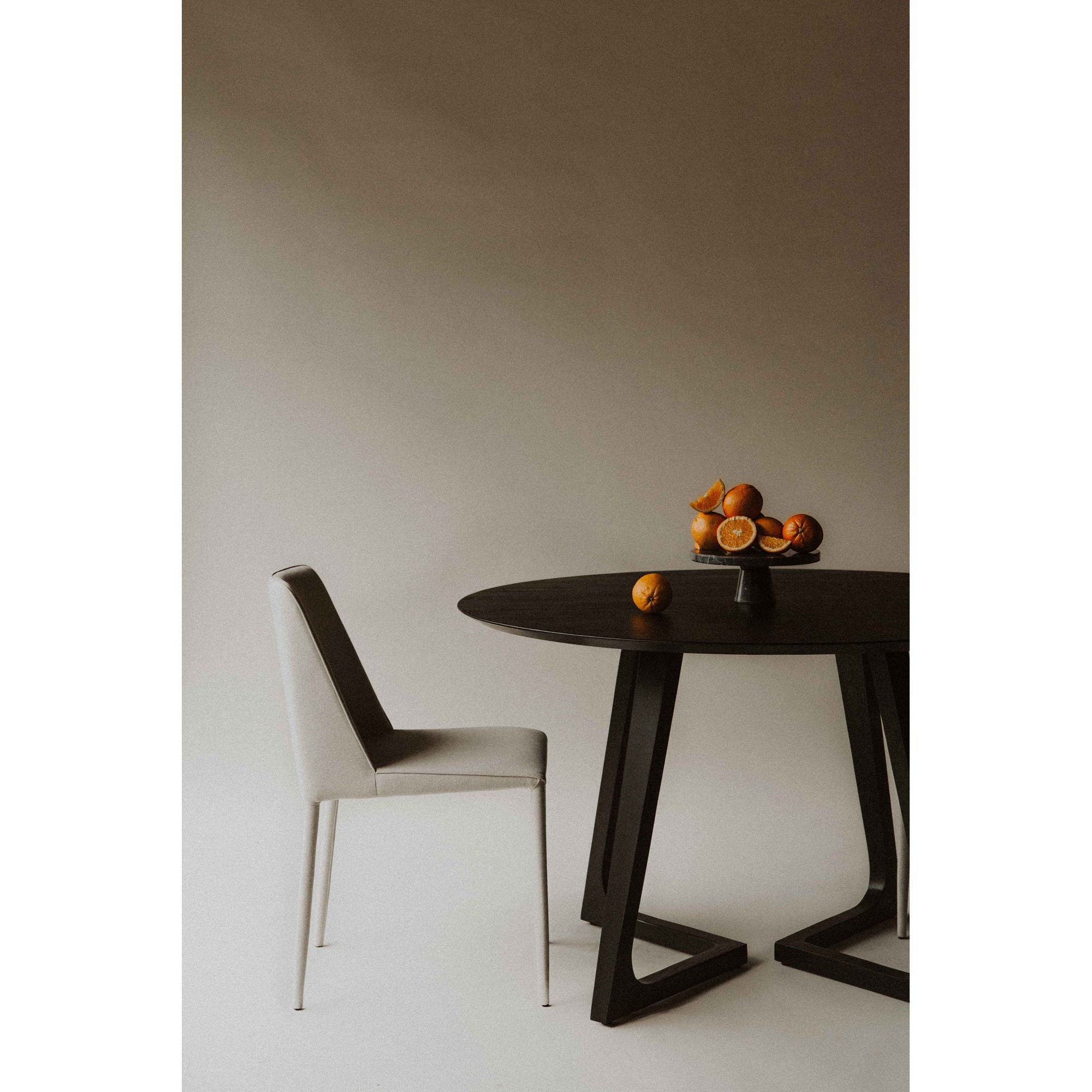 Nora - Fabric Dining Chair - Dark Gray
