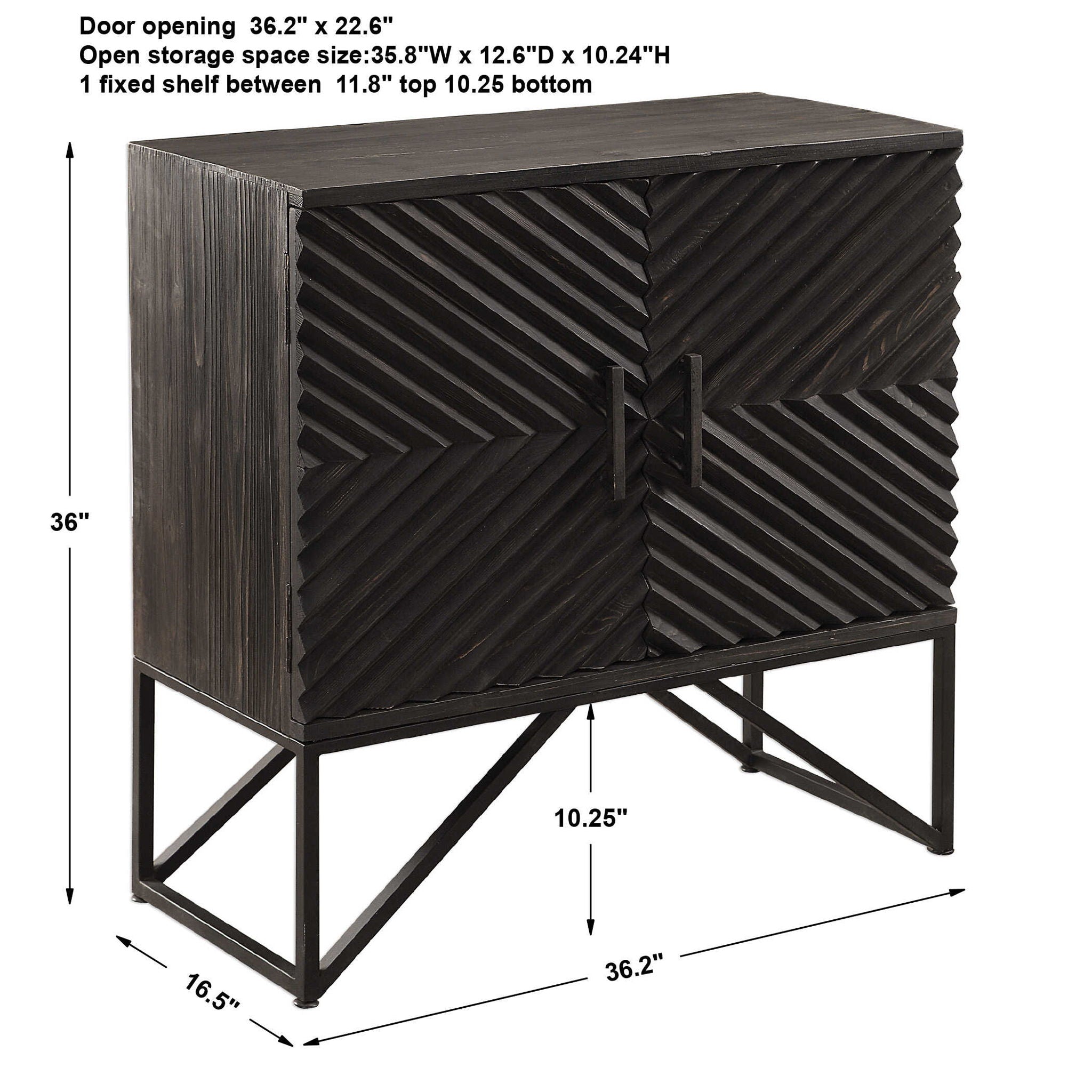 Zadie - Accent Cabinet - Ebony