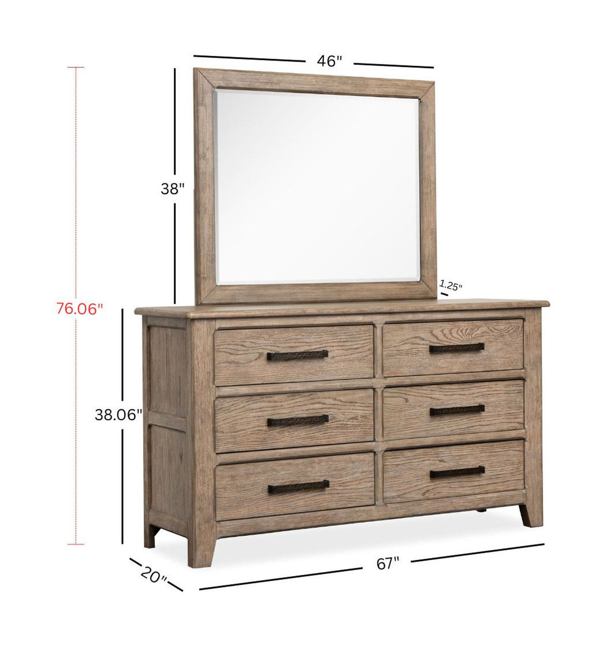 Claremont - Double Drawer Dresser