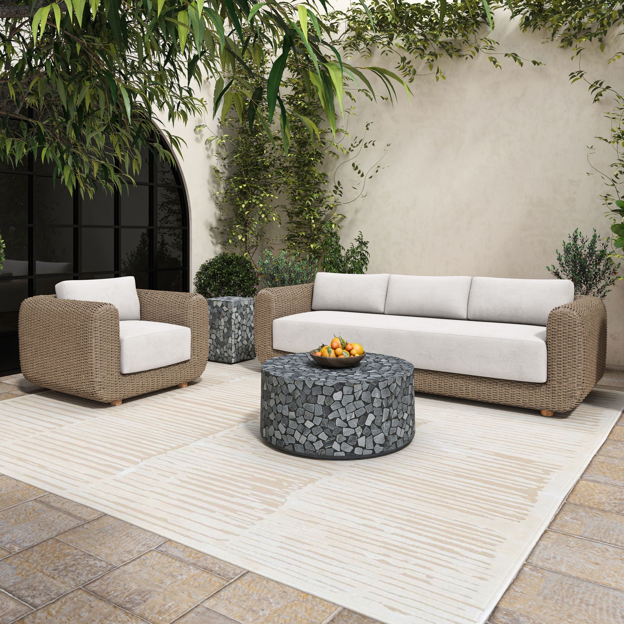 Soma - Outdoor Accent Chair - Natural