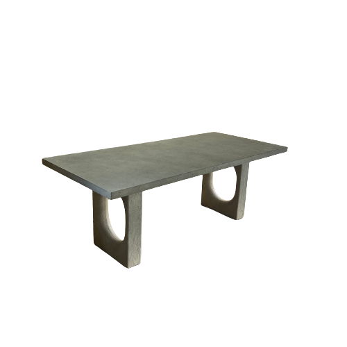 Lange - Outdoor Concrete Dining Table - Ivory
