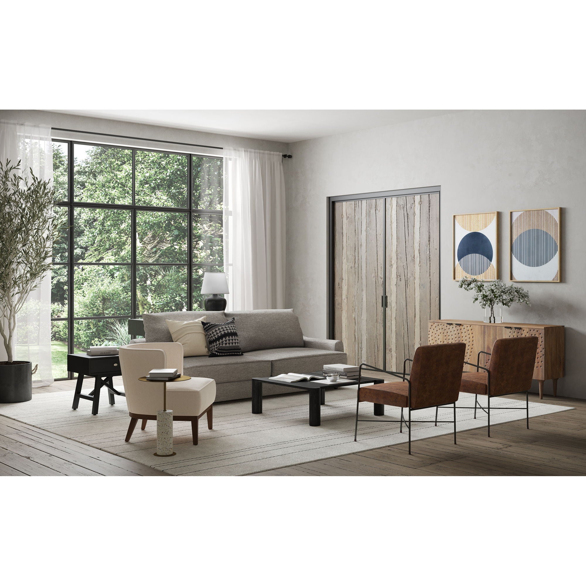 Dagwood - Leather Armchair - Light Brown