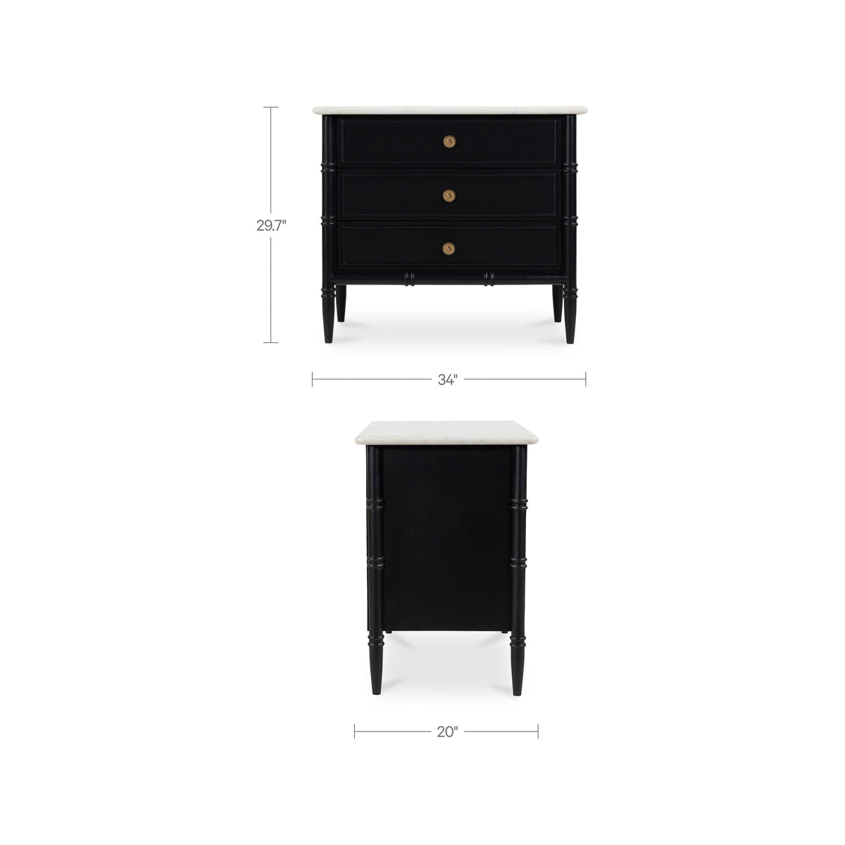 Eleanor - Nightstand - Black