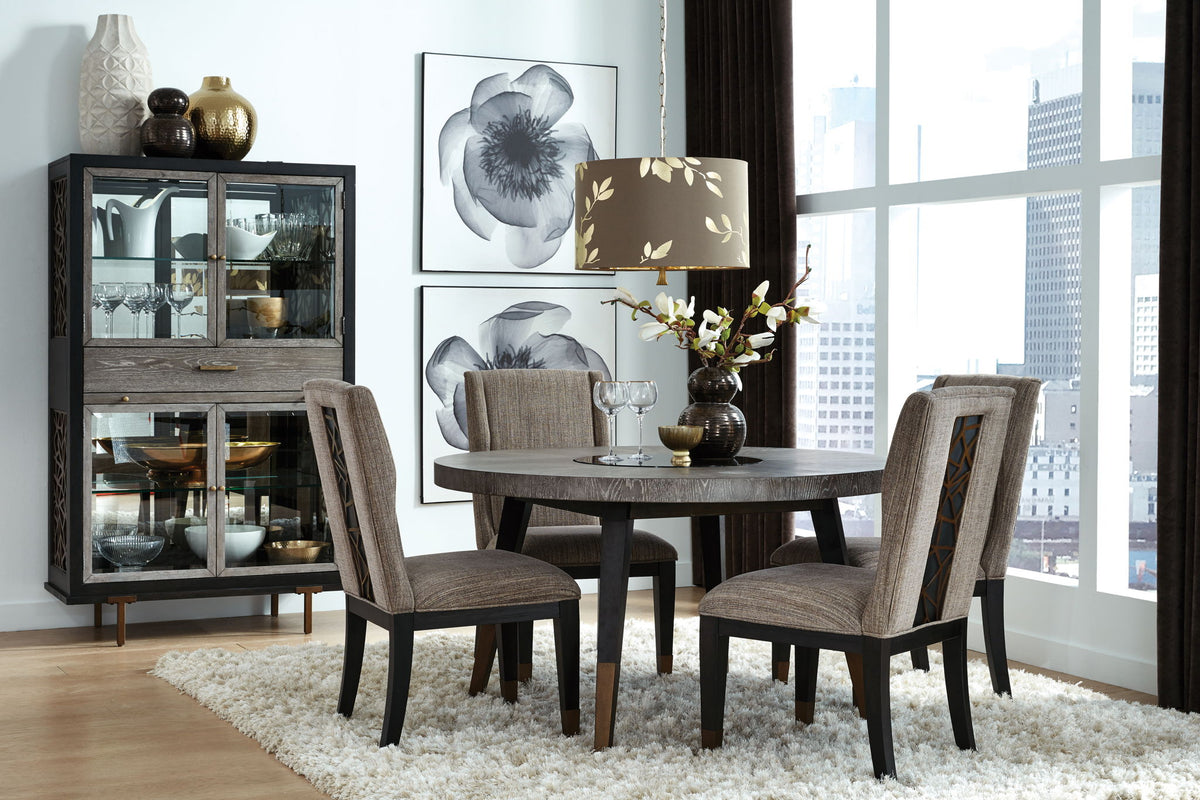 Ryker - Upholstered Host Side Chair (Set of 2) - Homestead Brown