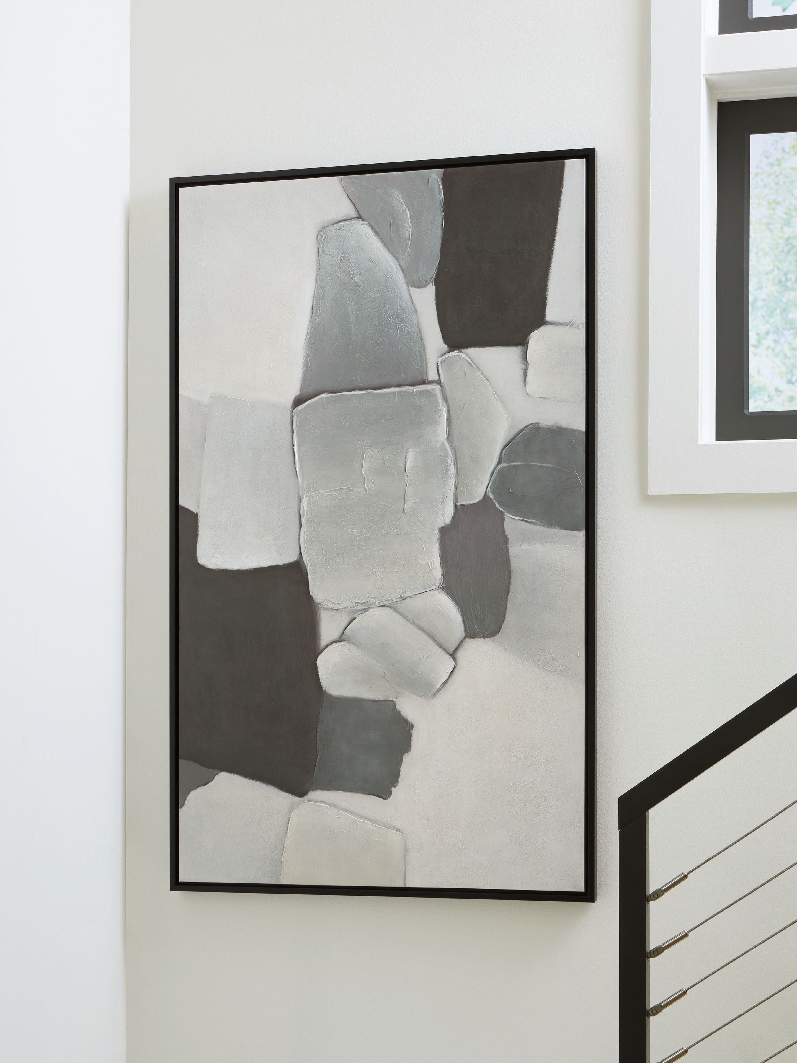 Adilson - White / Gray / Black - Wall Art