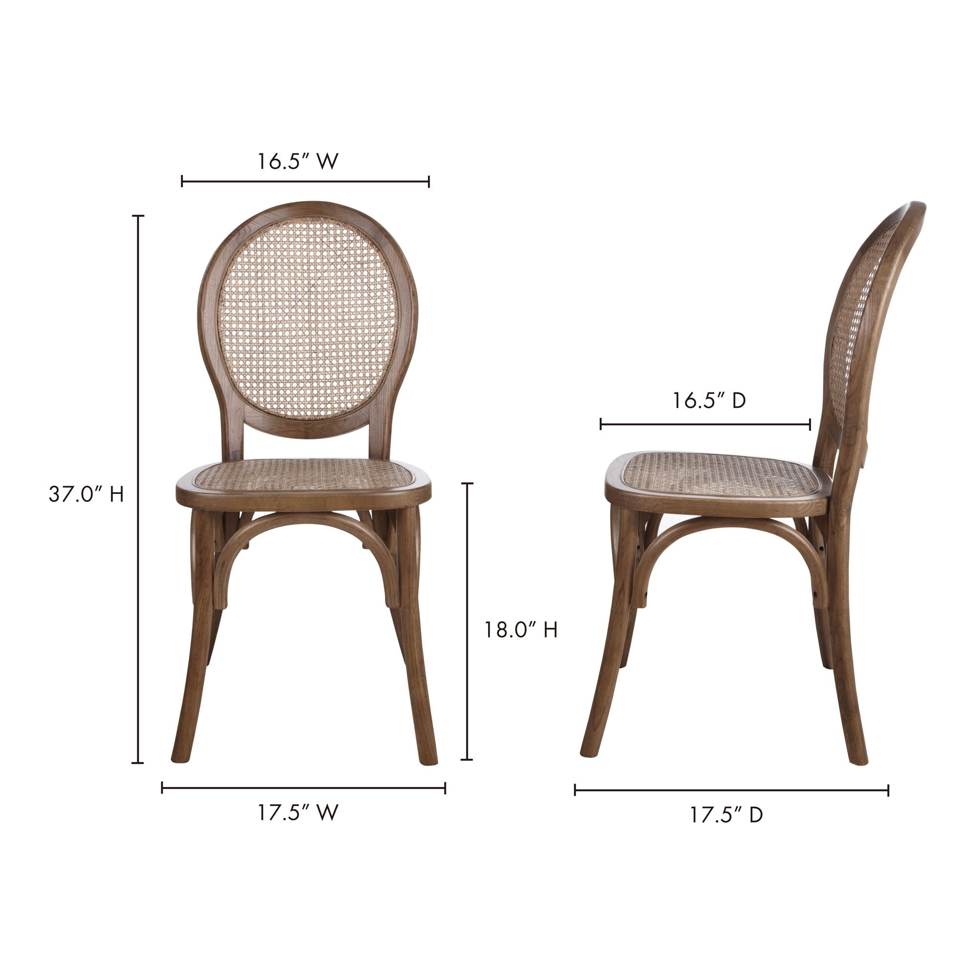 Rivalto - Dining Chair (Set of 2) - Brown