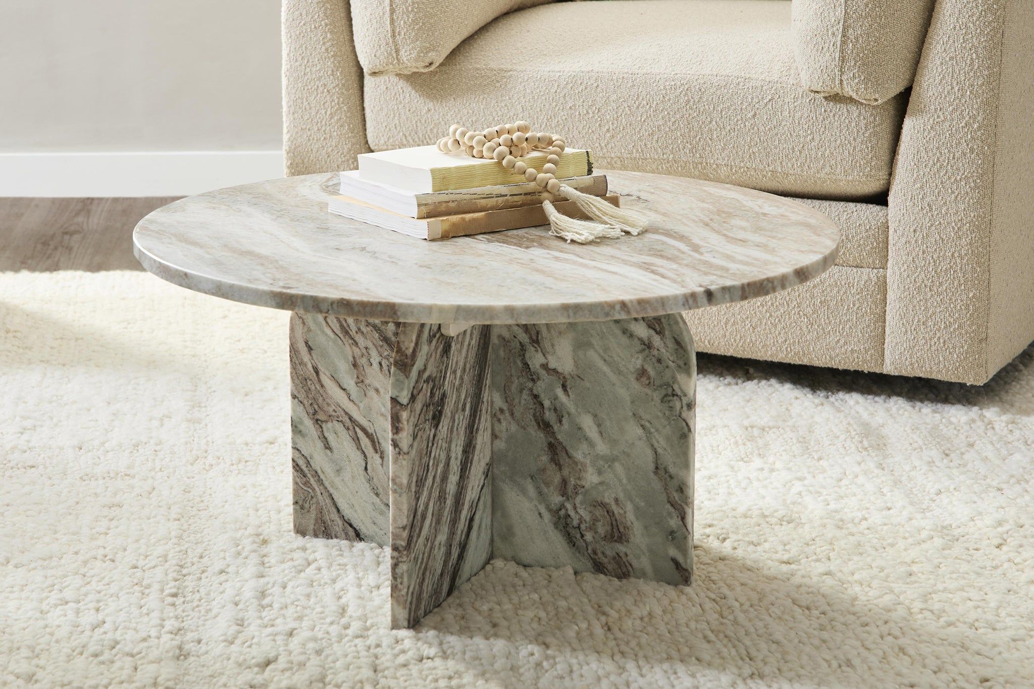 Reilly - Marble Round Coffee Table