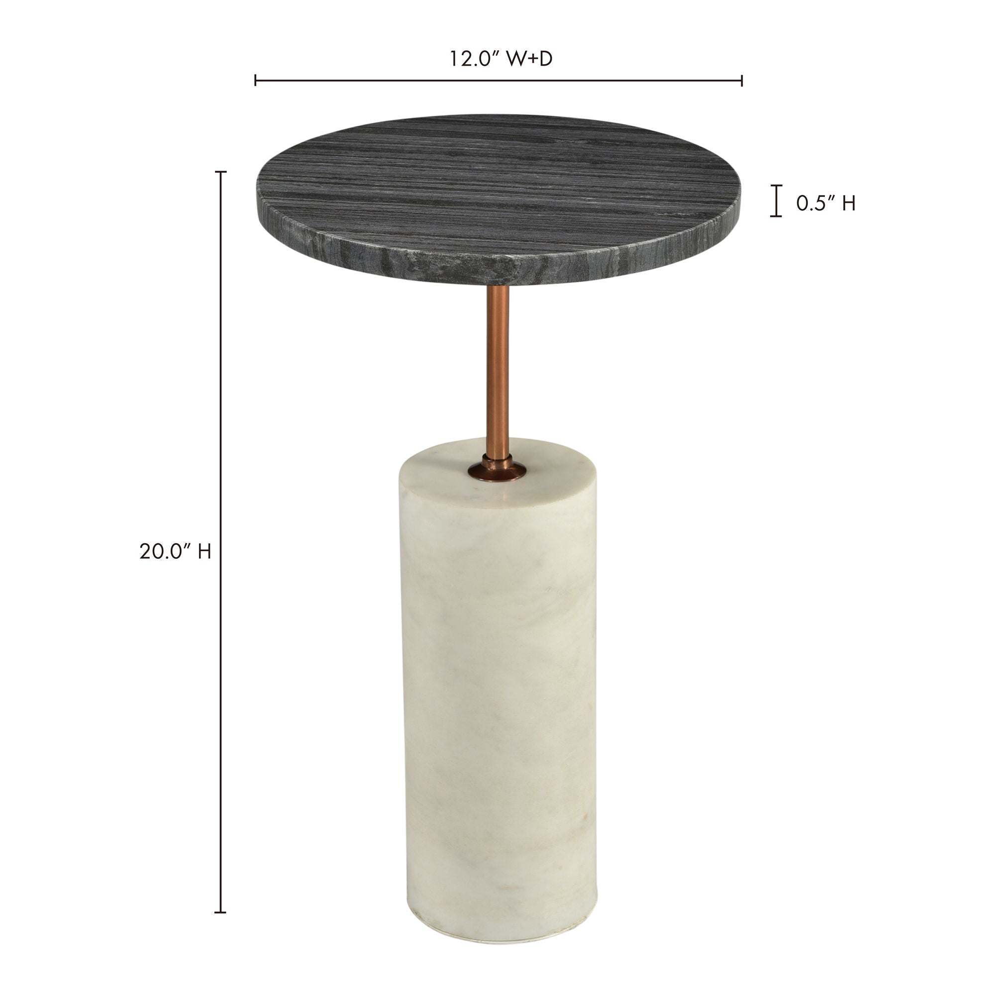 Dusk - Accent Table - Marble