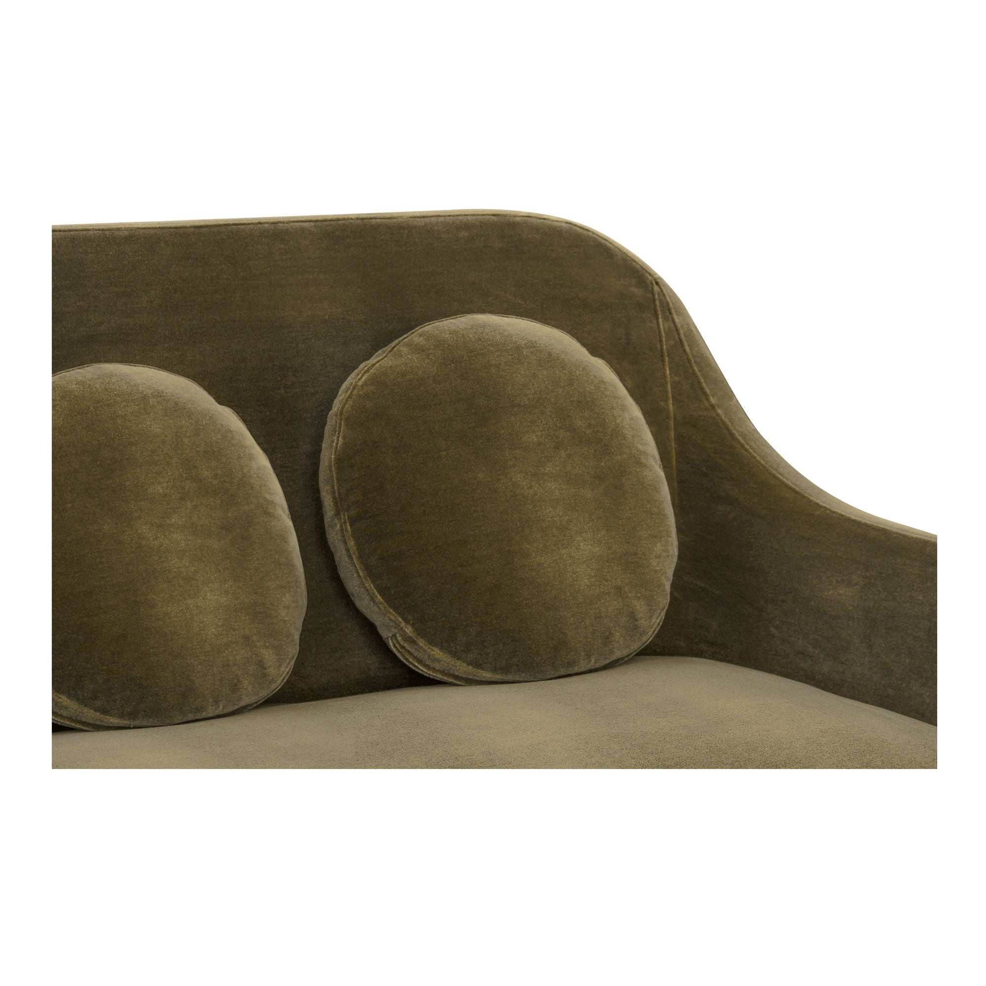 Rialto - Faux Mohair Sofa - Dark Green