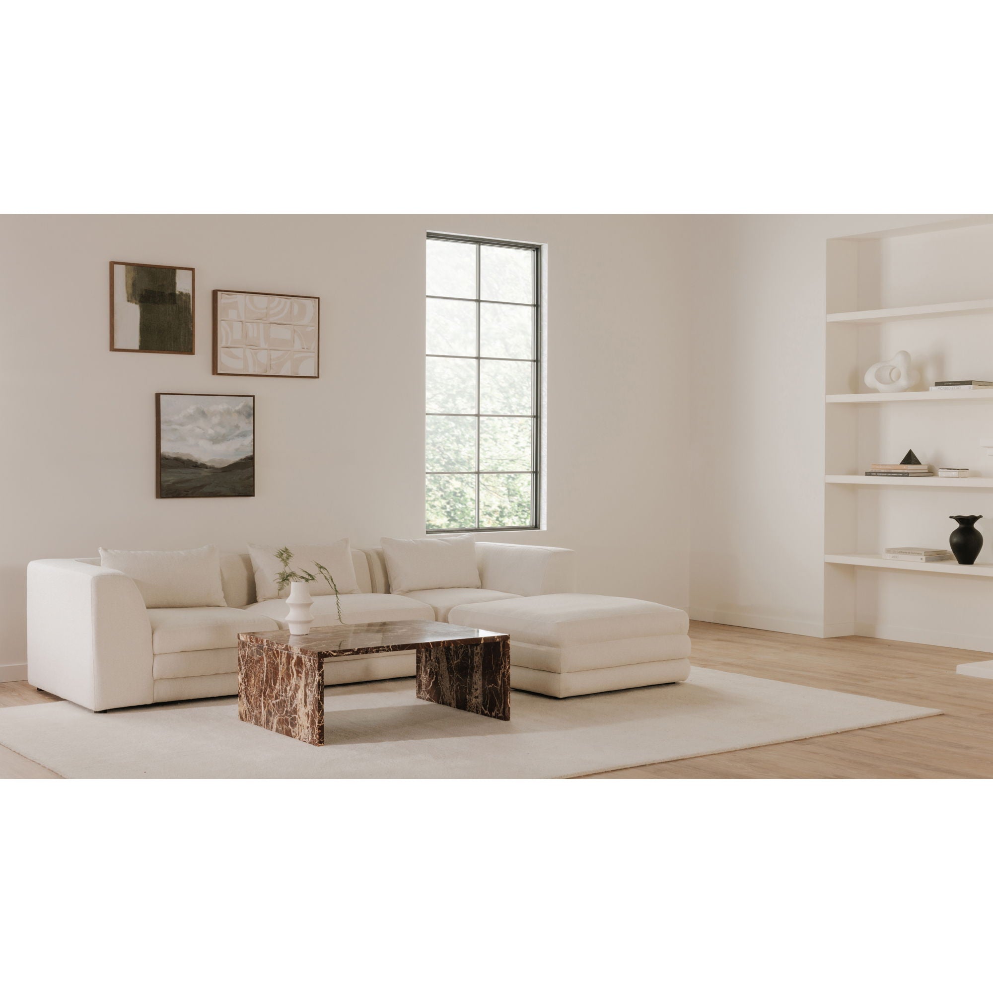 Lowtide - Ottoman - White