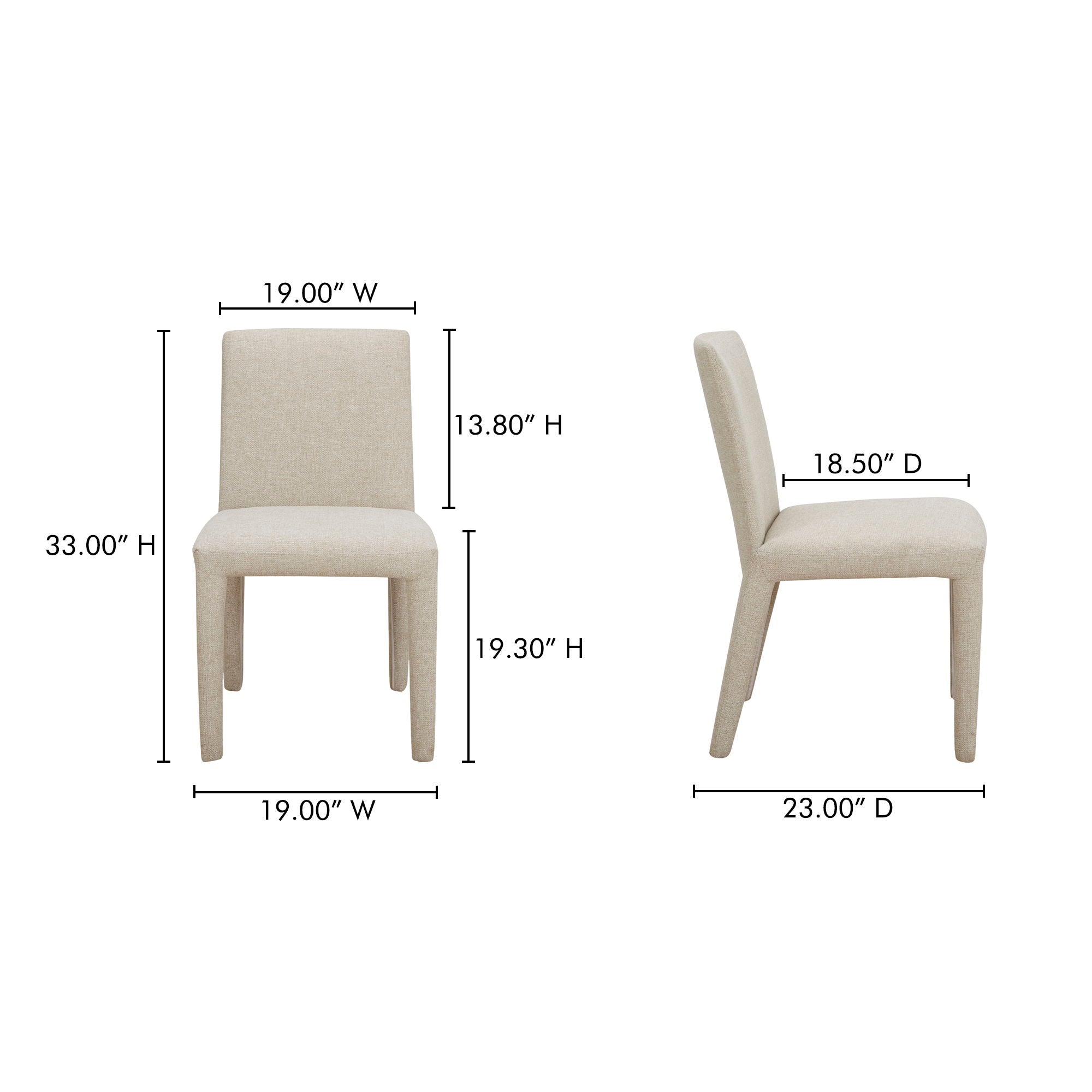 Monte - Dining Chair (Set of 2) - Beige